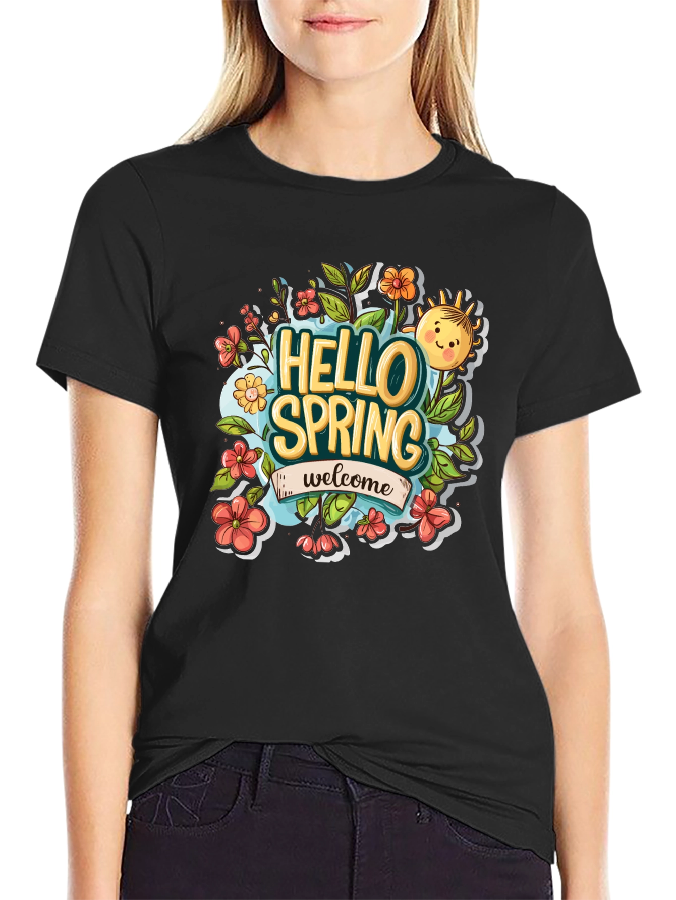 Hello Spring Graphic Tee