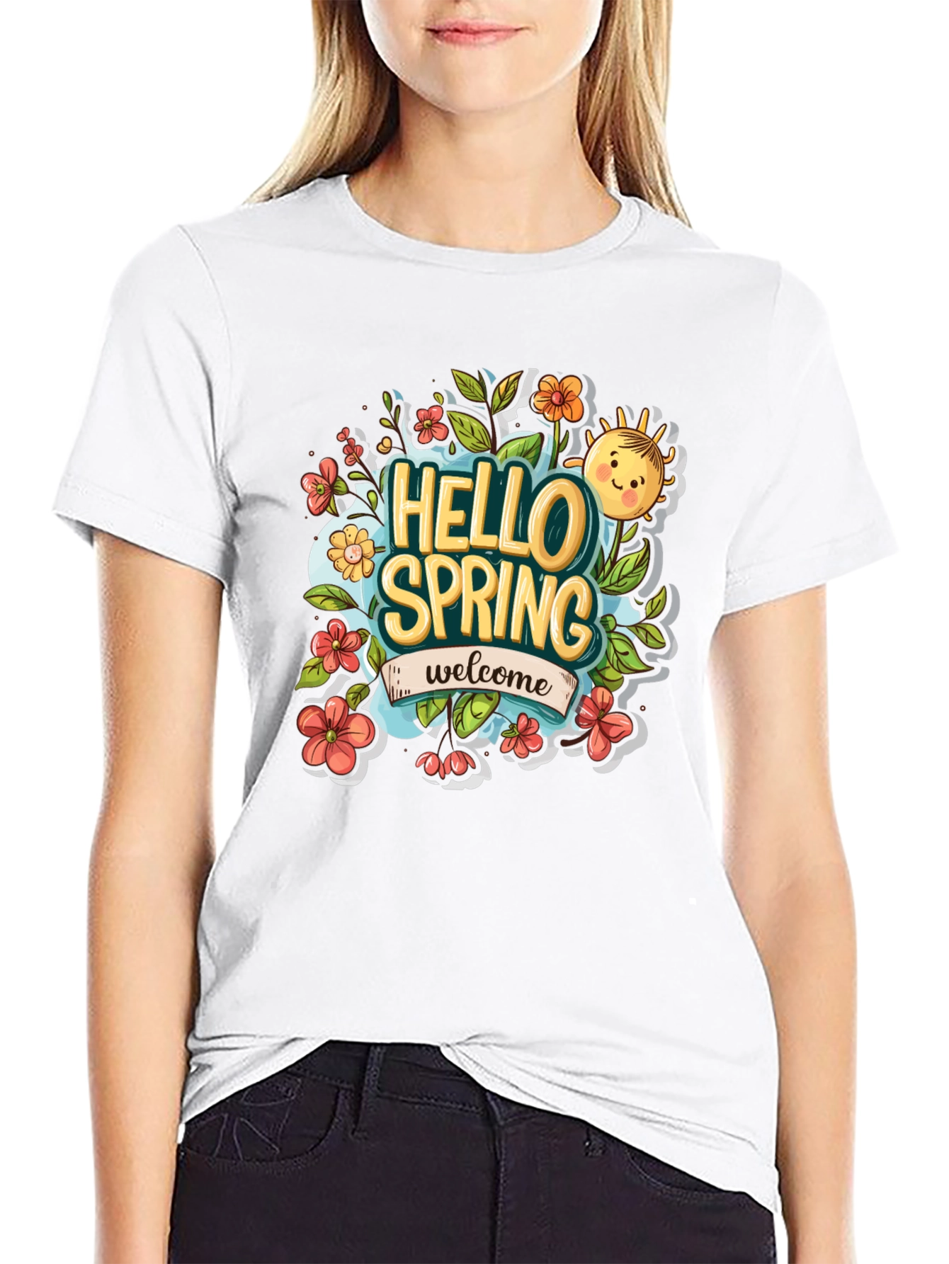 Hello Spring Graphic Tee