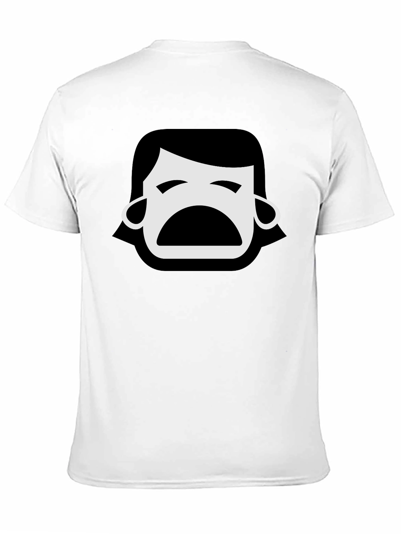 Emo Face Black T-Shirt - Express Your Feelings