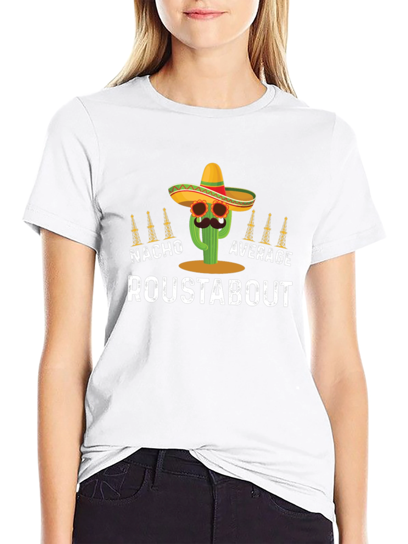 Nacho Average Roustabout Graphic Tee - Black