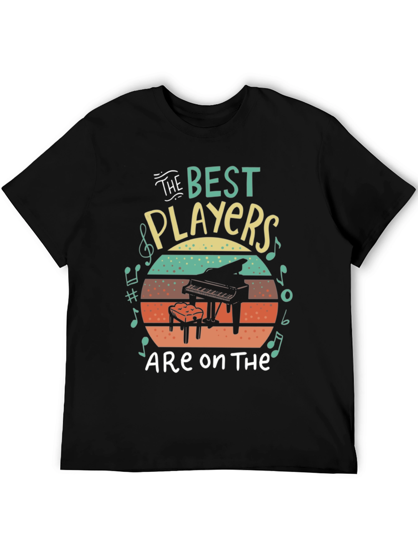 The Best Players Piano Graphic T-Shirt