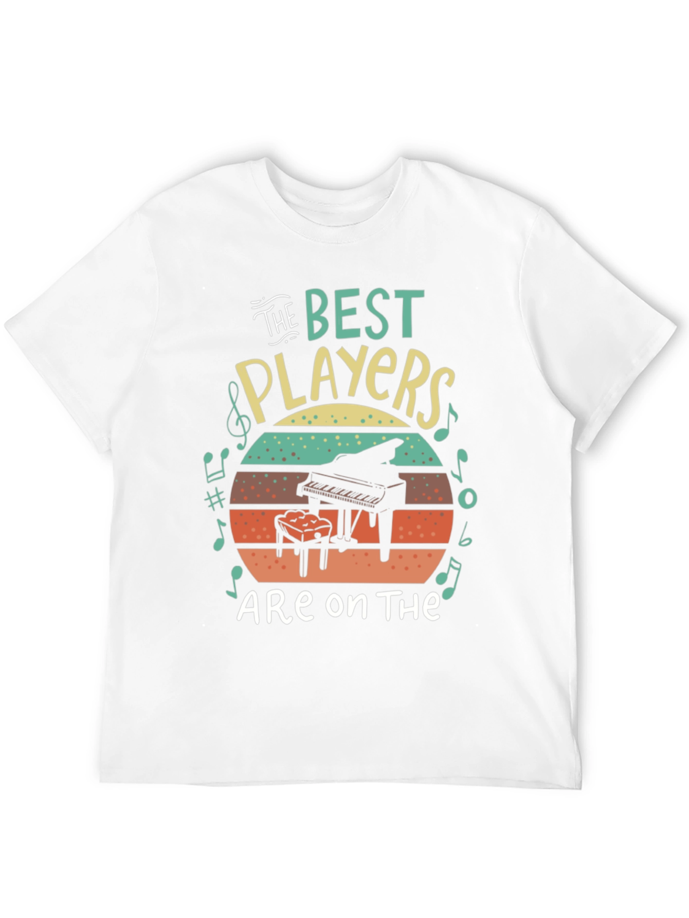 The Best Players Piano Graphic T-Shirt