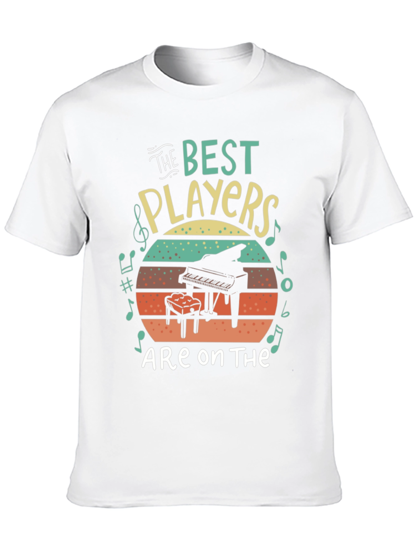 The Best Players Piano Graphic T-Shirt