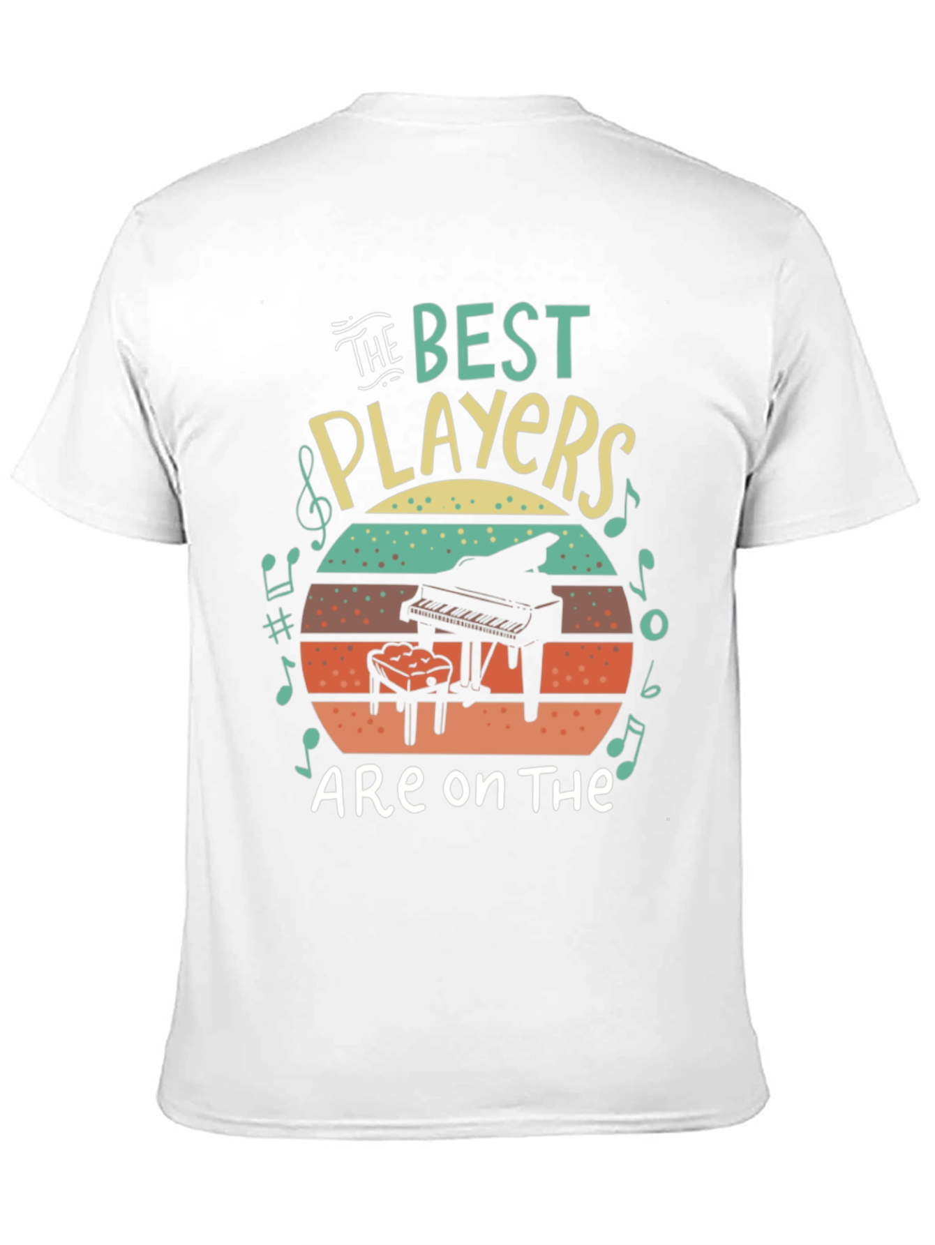 The Best Players Piano Graphic T-Shirt