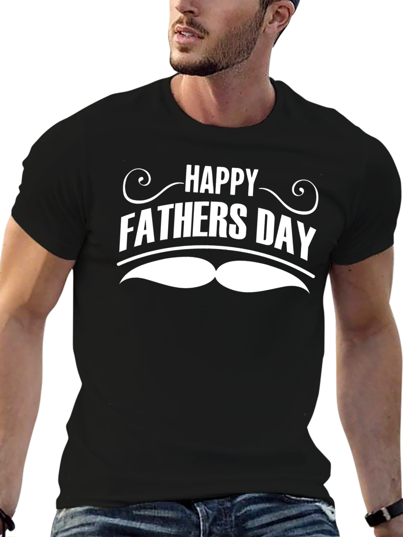 Happy Fathers Day Mustache T-Shirt