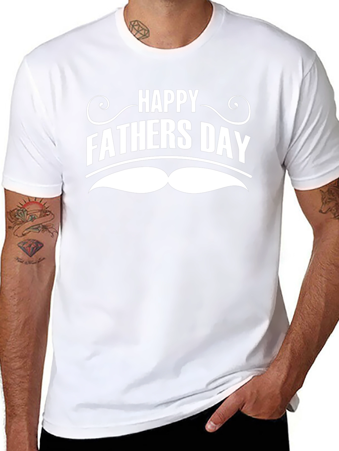 Happy Fathers Day Mustache T-Shirt