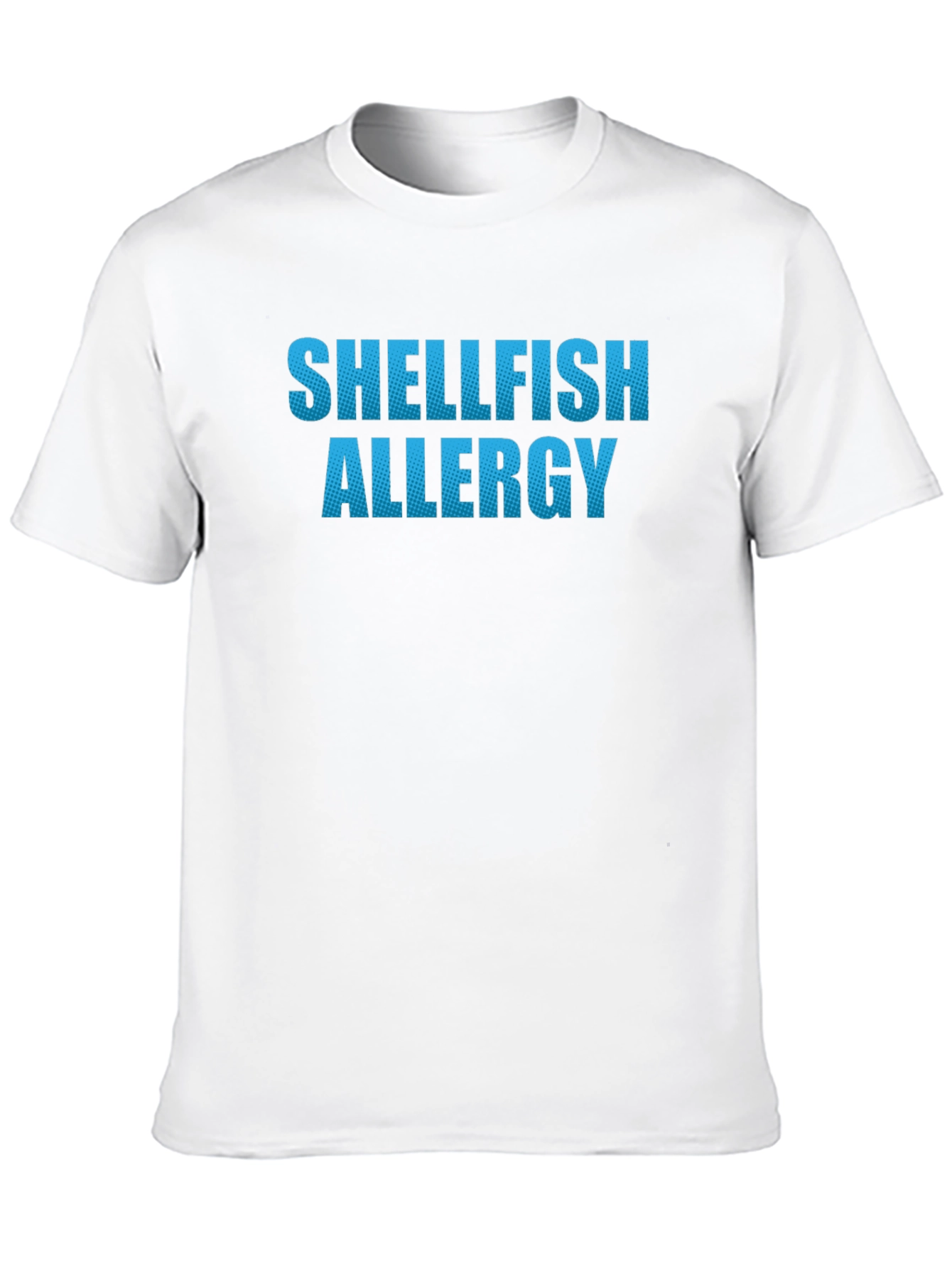Shellfish Allergy T-Shirt - Black Novelty Tee
