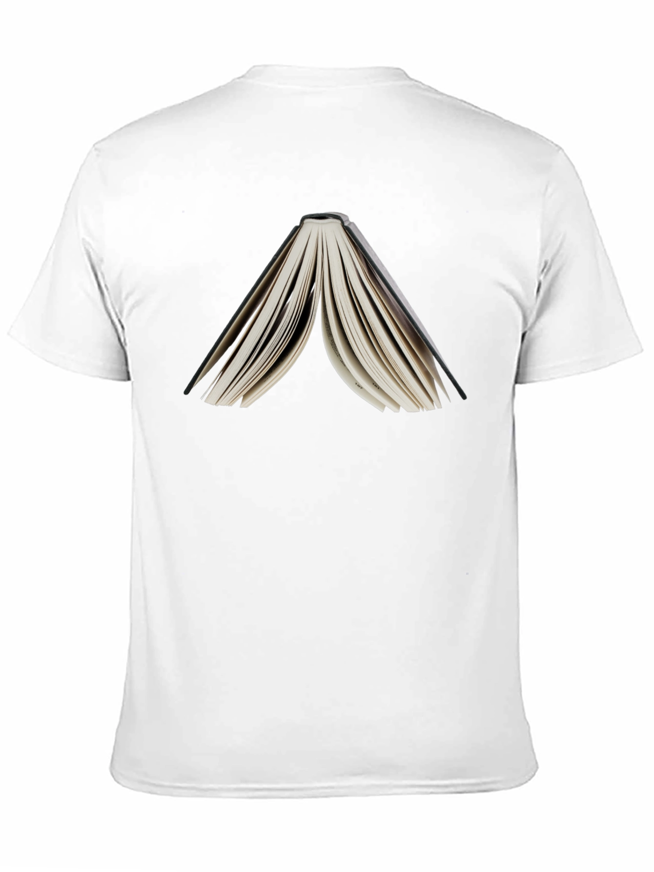 Open Book Graphic Tee - Black Unisex T-Shirt