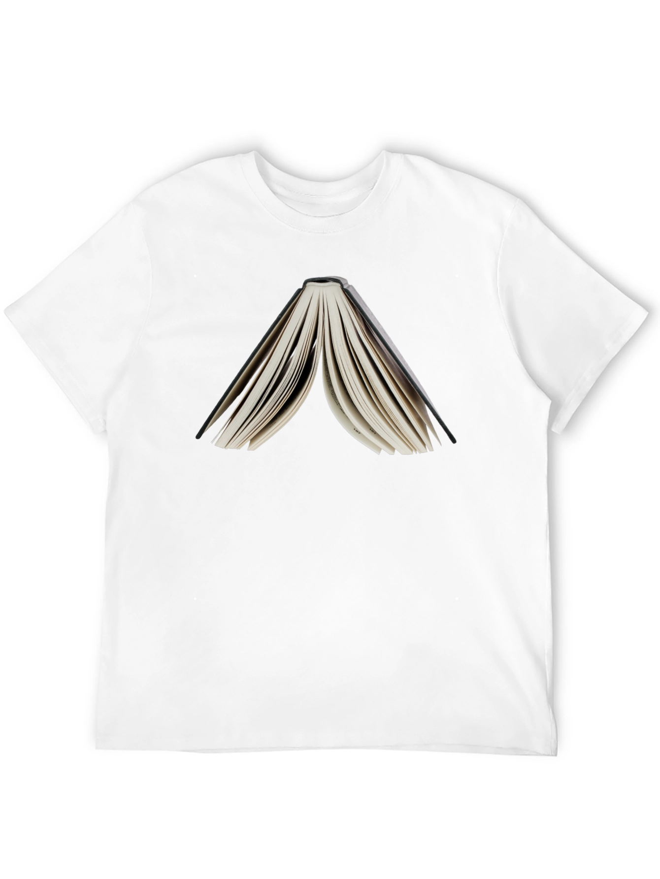 Open Book Graphic Tee - Black Unisex T-Shirt