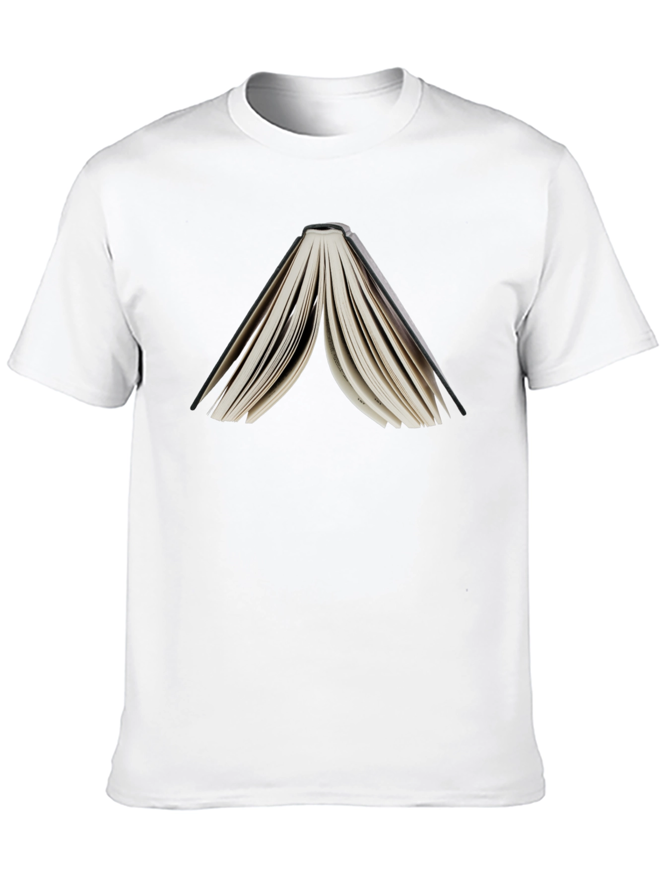 Open Book Graphic Tee - Black Unisex T-Shirt