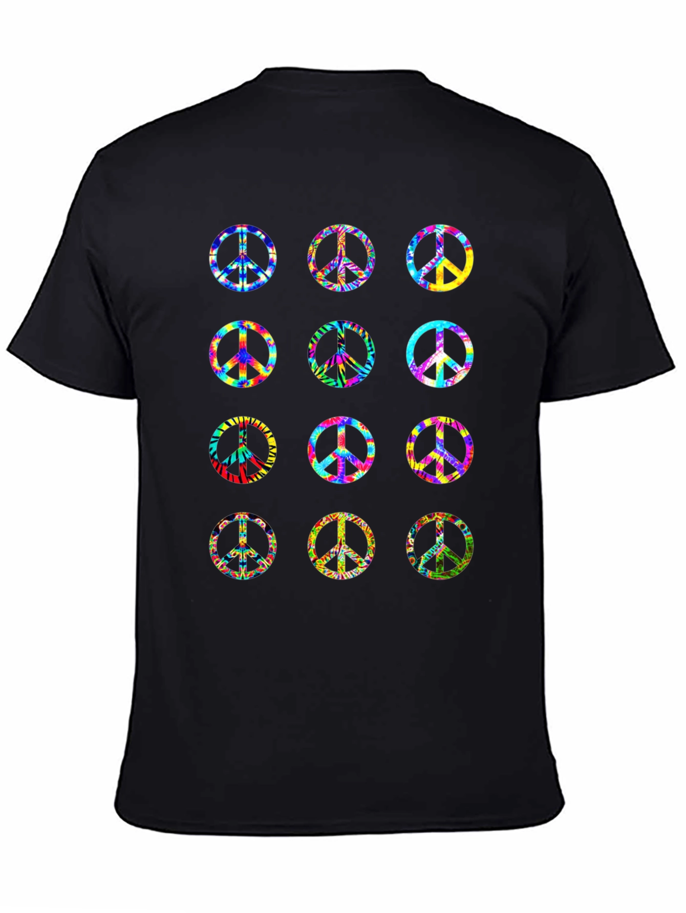 Peace Sign Tie Dye Graphic T-Shirt