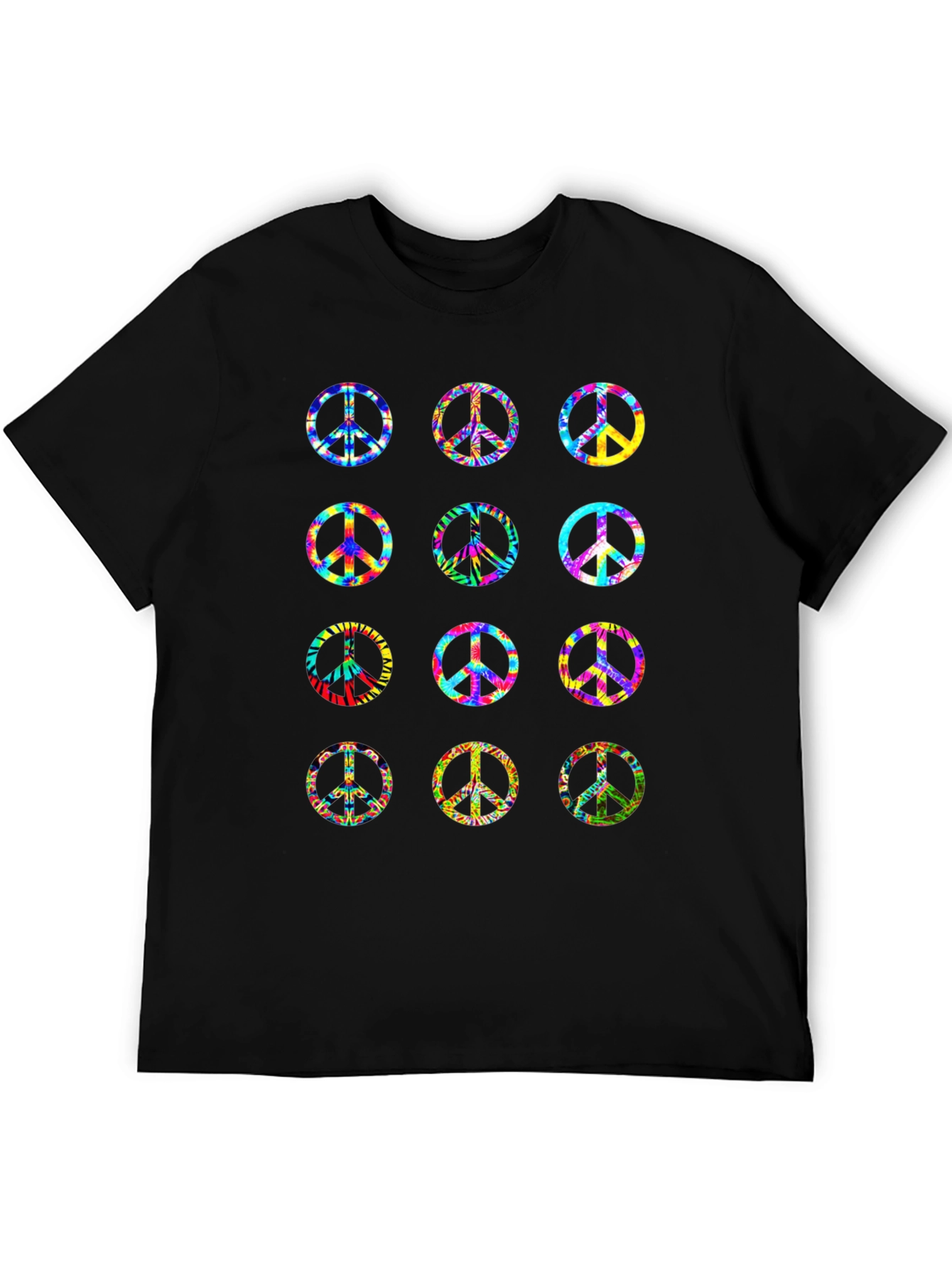 Peace Sign Tie Dye Graphic T-Shirt