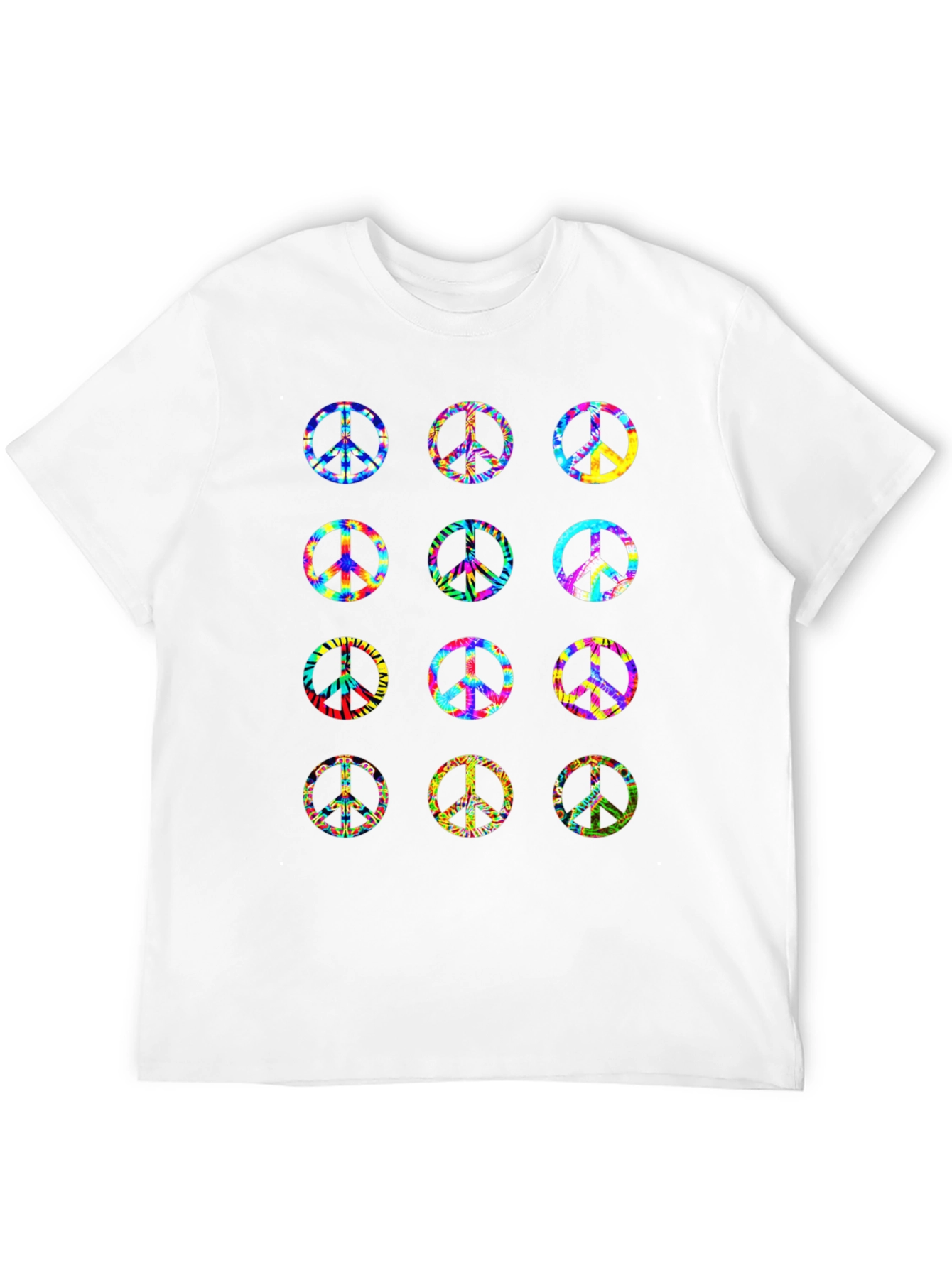 Peace Sign Tie Dye Graphic T-Shirt