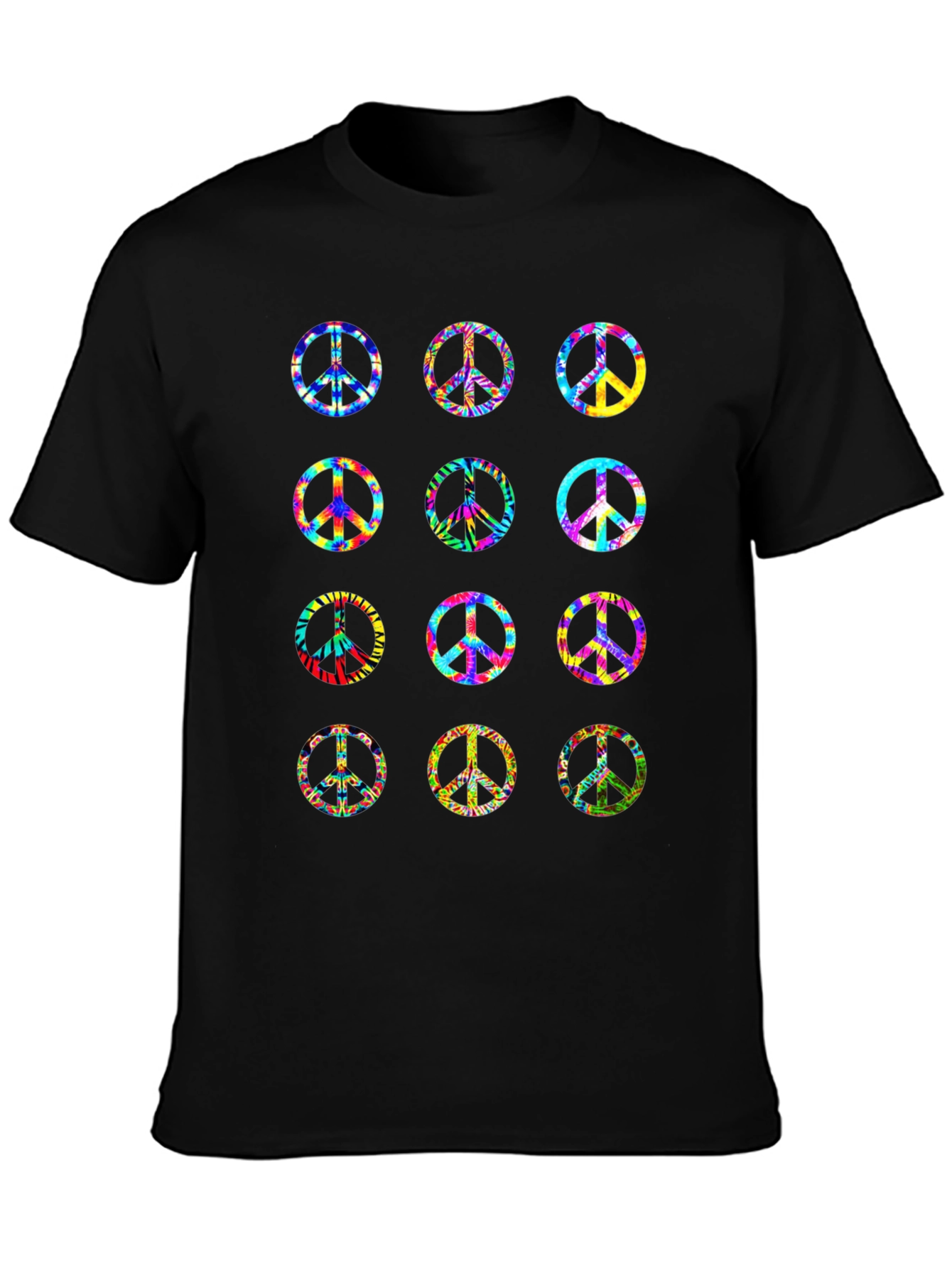 Peace Sign Tie Dye Graphic T-Shirt