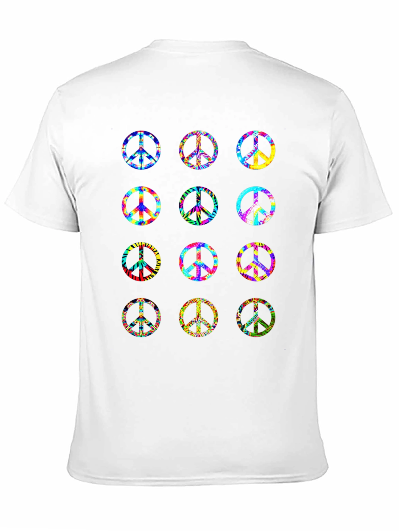 Peace Sign Tie Dye Graphic T-Shirt