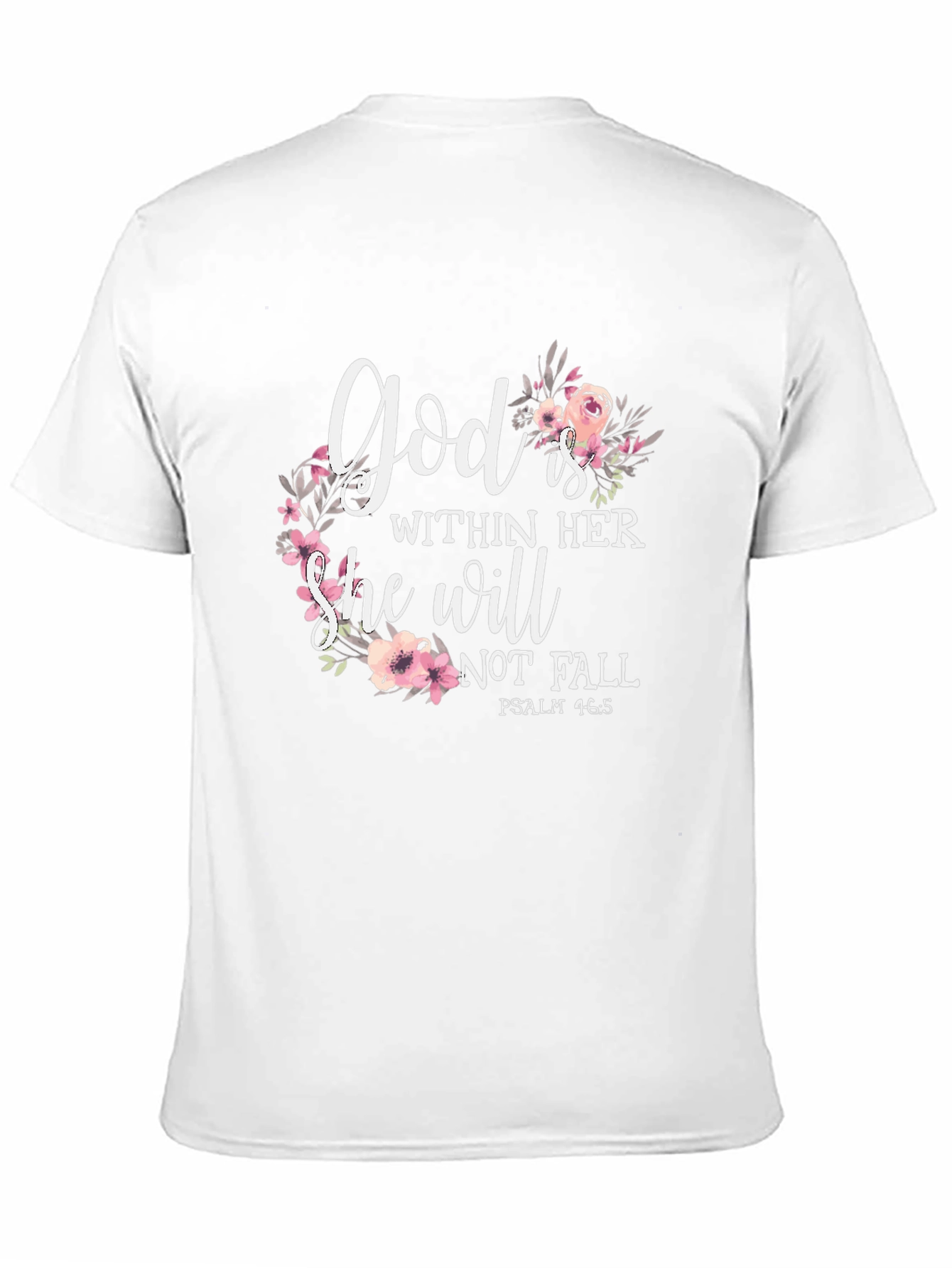 Floral God Is Within Her Christian T-Shirt