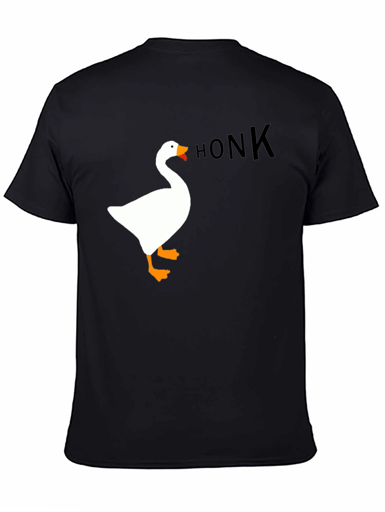 Honk Goose Graphic Tee - Black Unisex T-Shirt