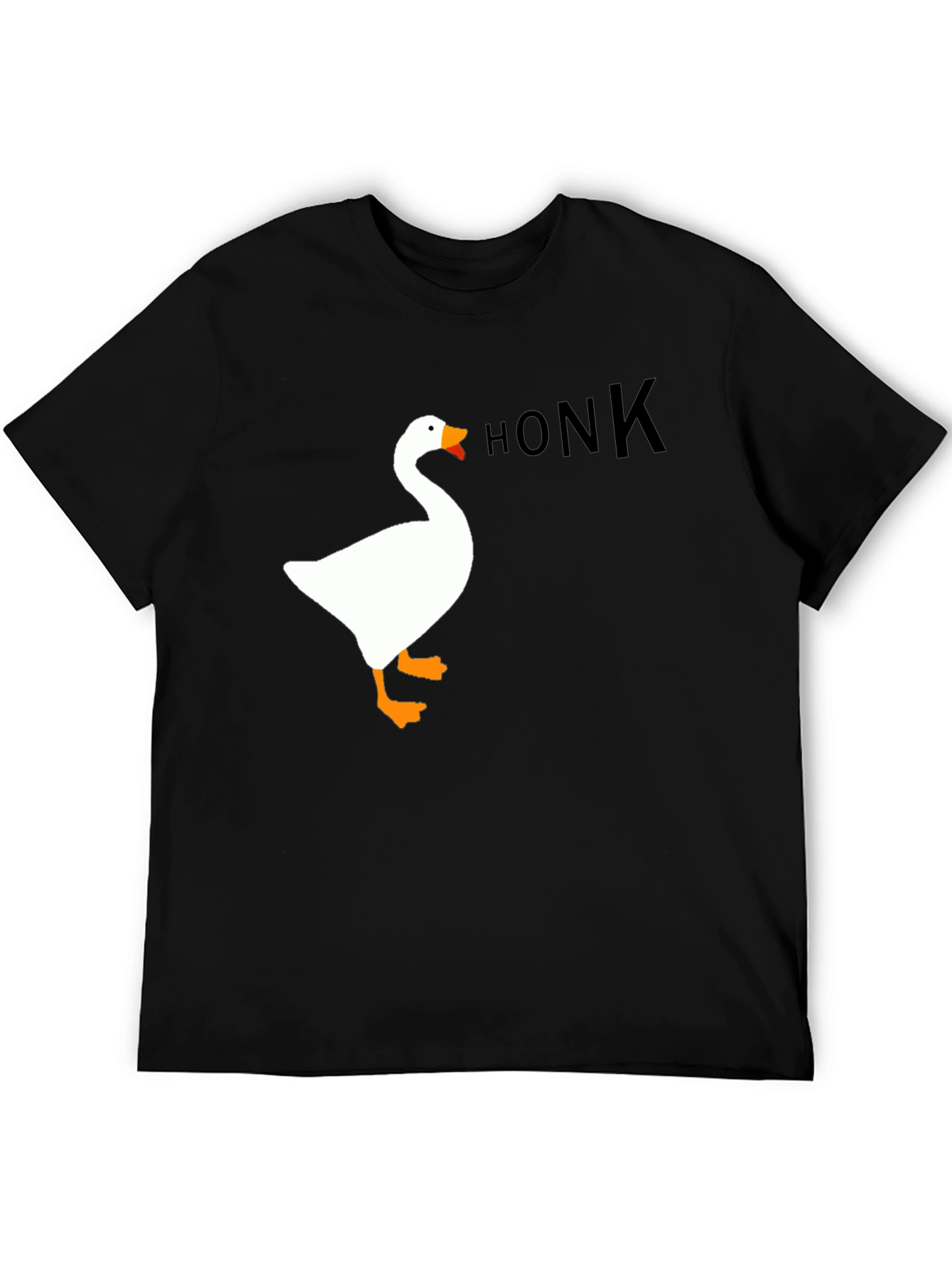 Honk Goose Graphic Tee - Black Unisex T-Shirt