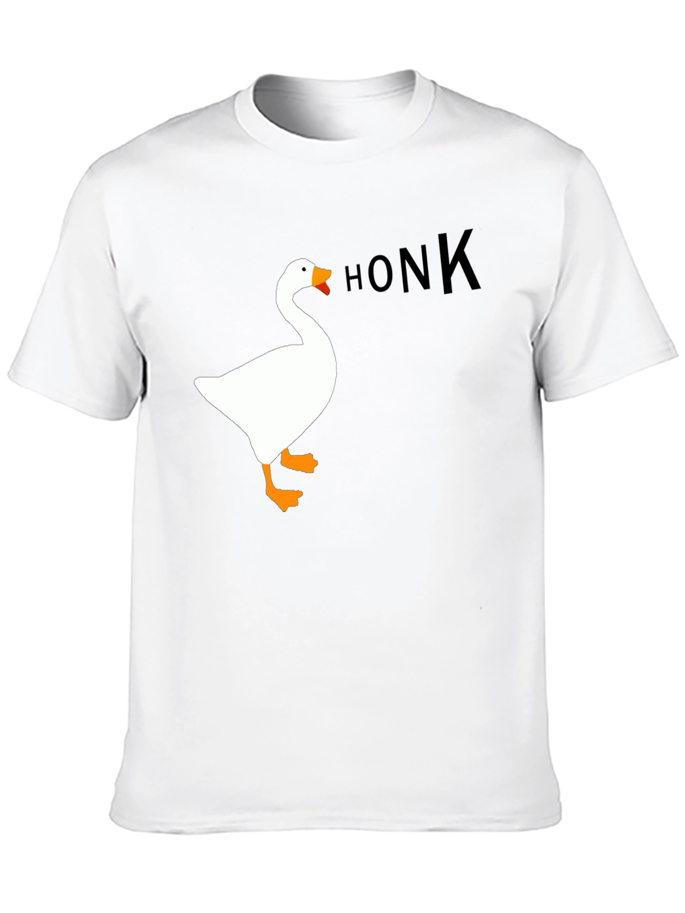 Honk Goose Graphic Tee - Black Unisex T-Shirt