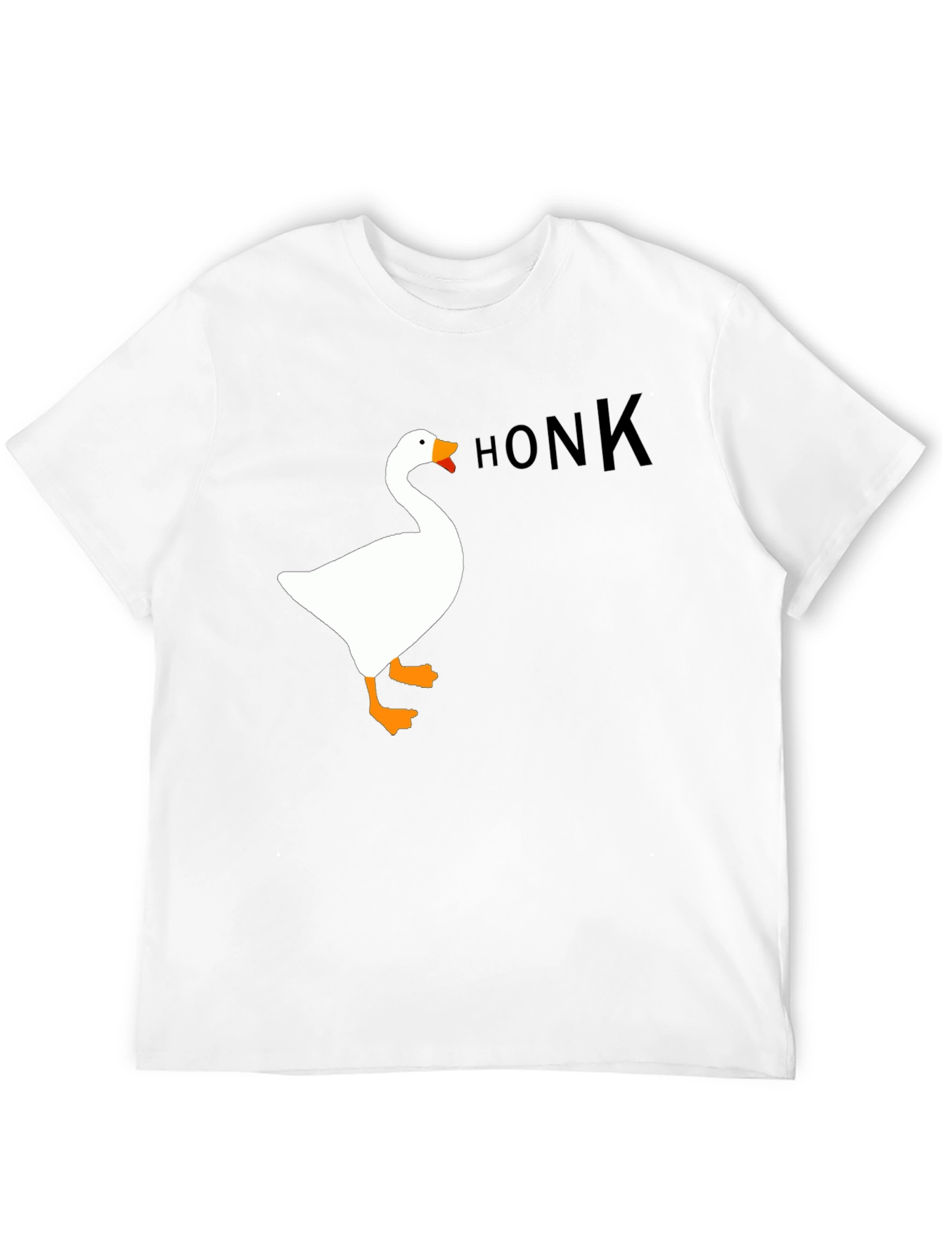 Honk Goose Graphic Tee - Black Unisex T-Shirt