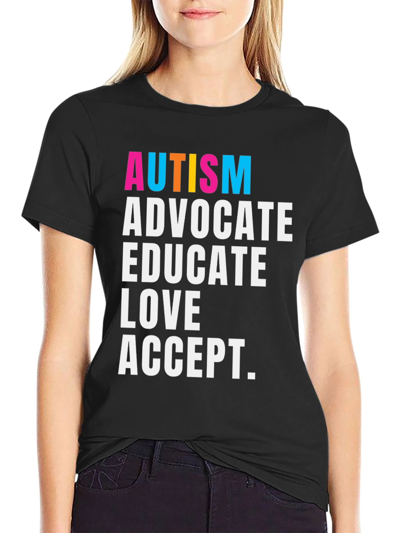 Autism Advocate T-Shirt - Educate Love Accept
