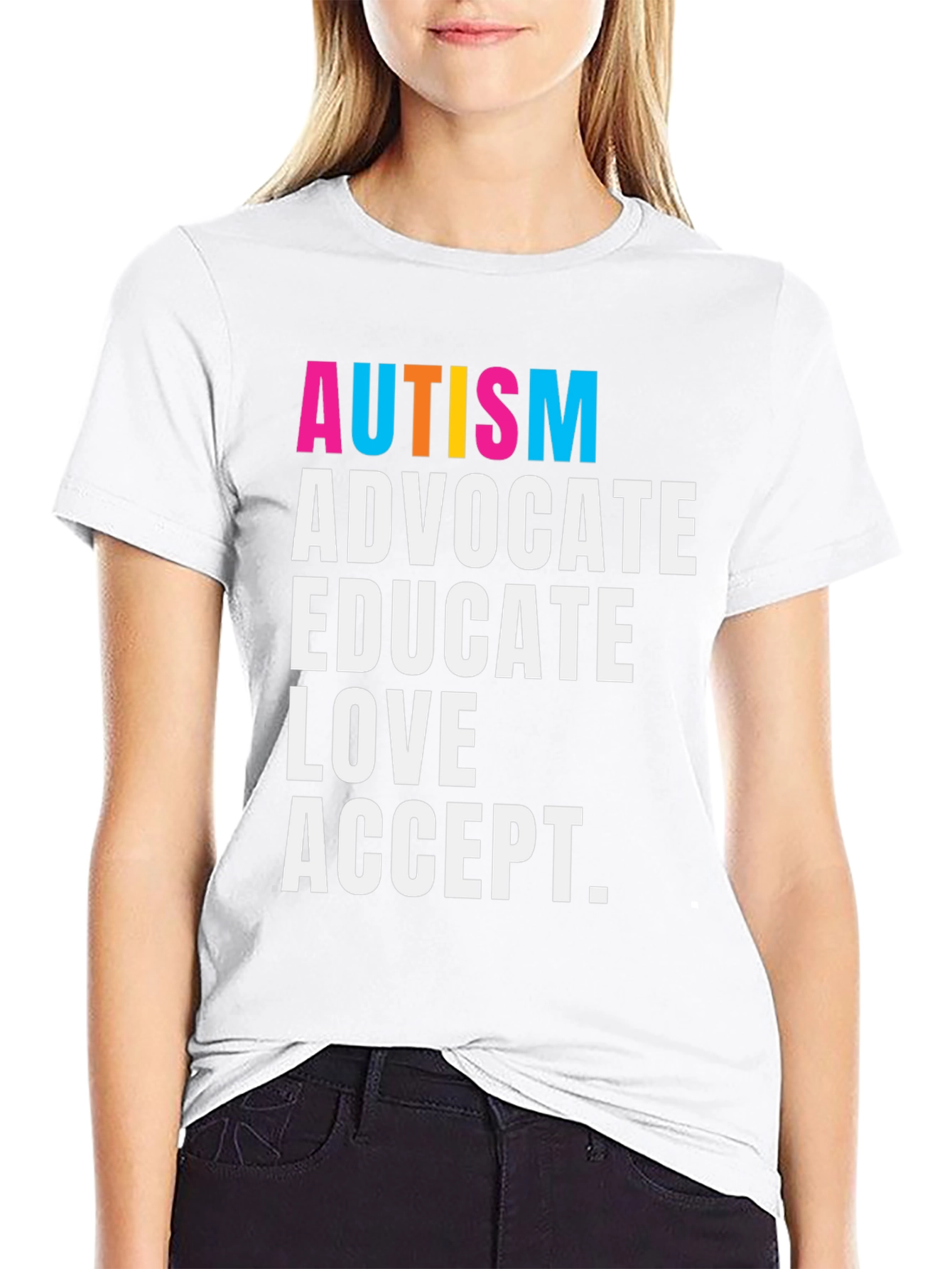 Autism Advocate T-Shirt - Educate Love Accept