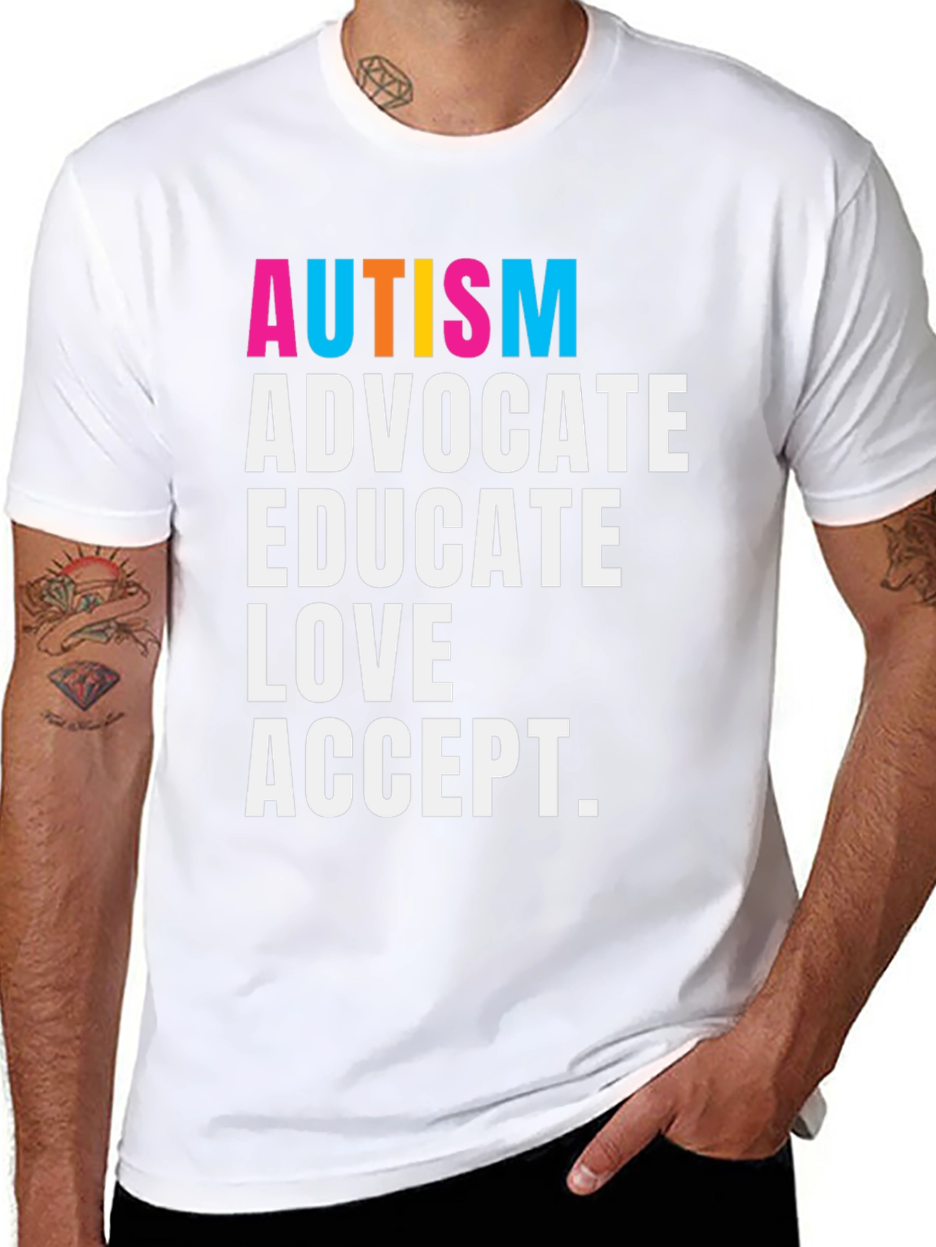 Autism Advocate T-Shirt - Educate Love Accept