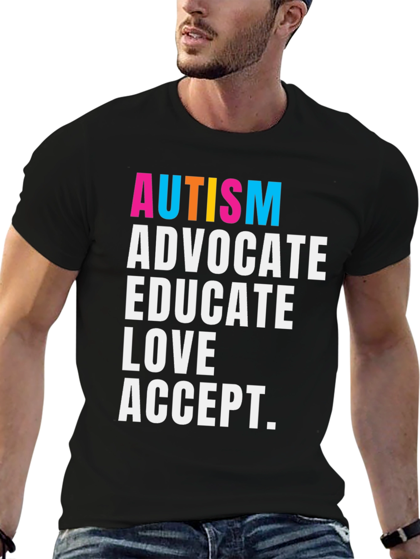 Autism Advocate T-Shirt - Educate Love Accept