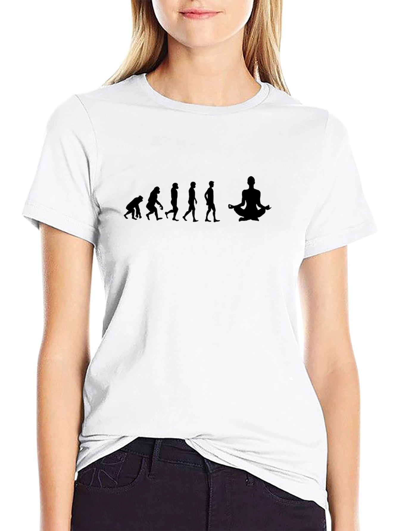 Evolution to Yoga Black Tee