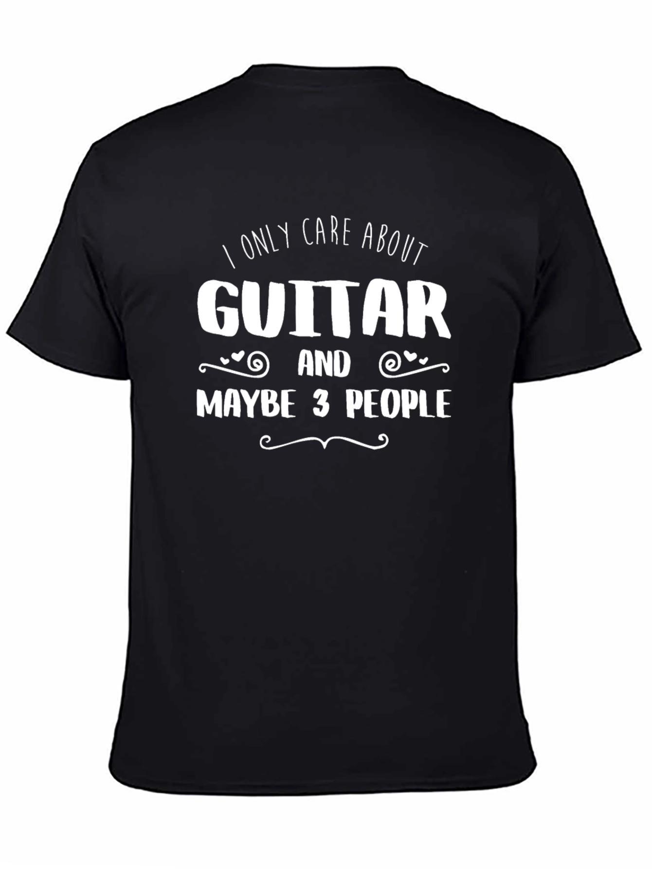 Guitar Lover T-Shirt - I Only Care About Guitar