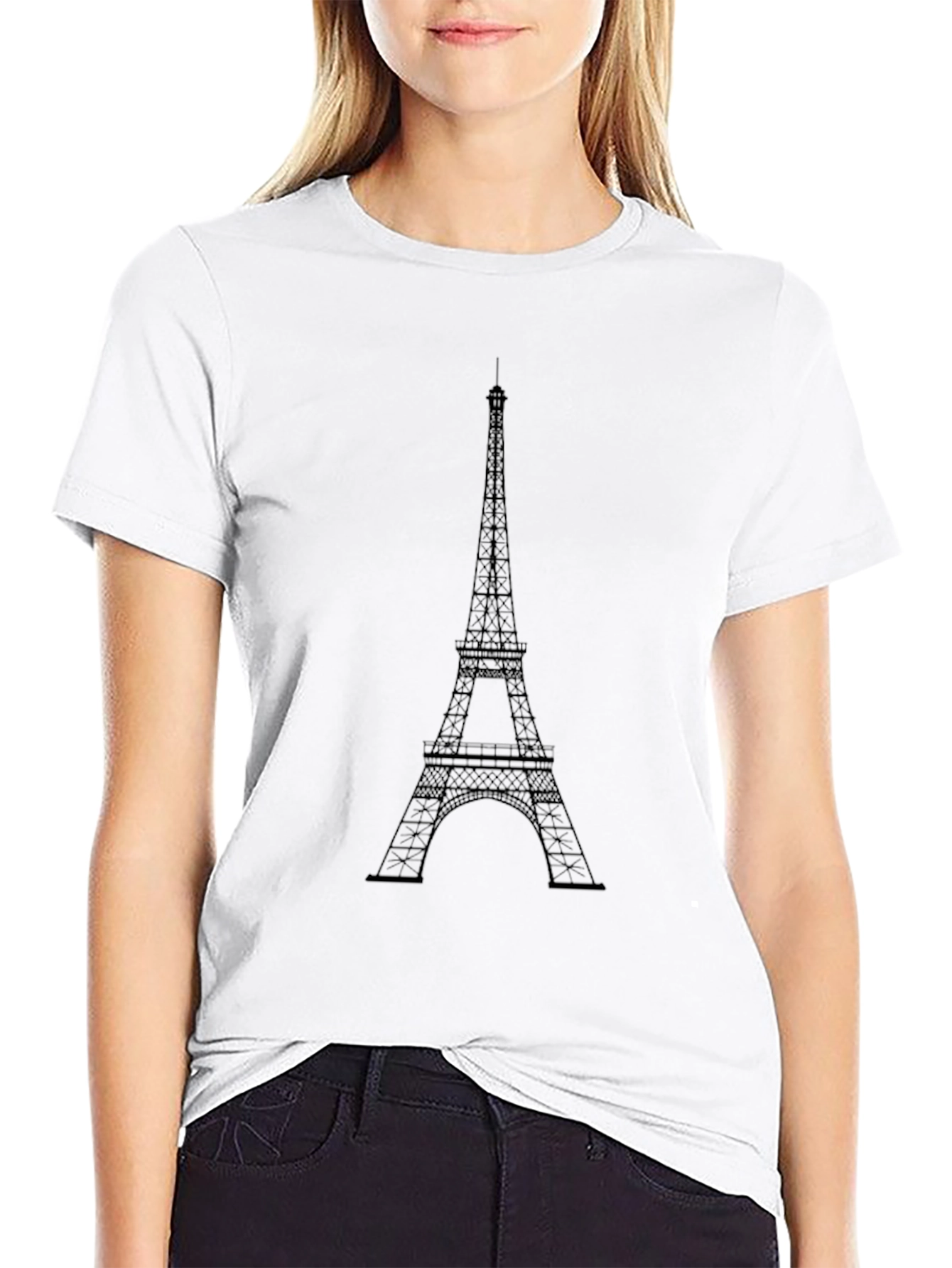 Eiffel Tower Graphic Tee - Paris Souvenir T-Shirt