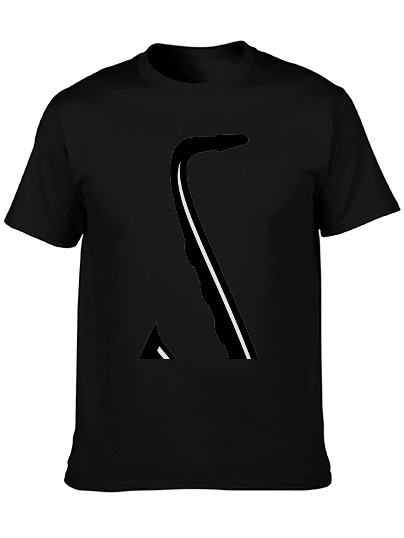 Saxophone Graphic Black T-Shirt