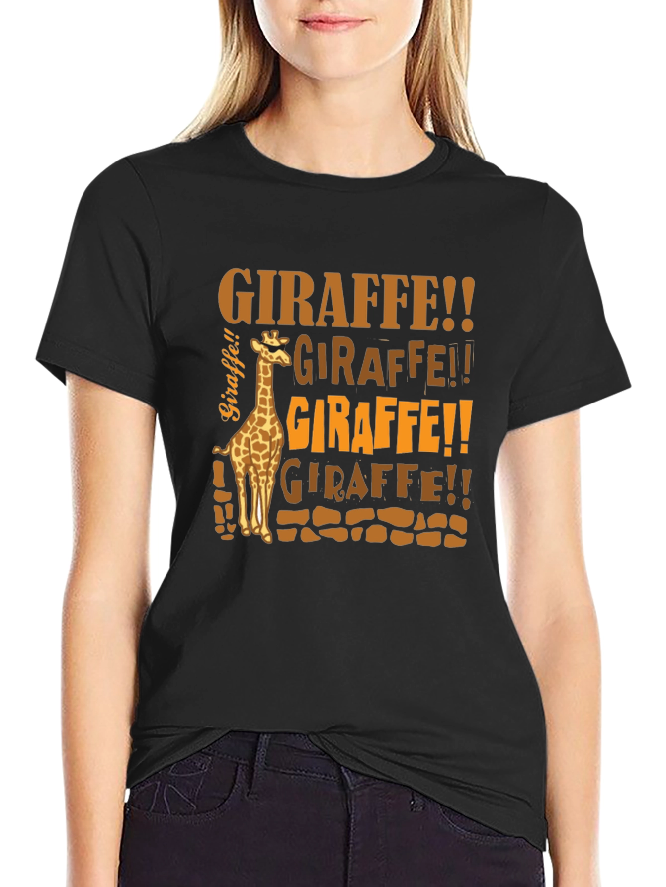 Giraffe Graphic Tee - Fun Animal Print T-Shirt