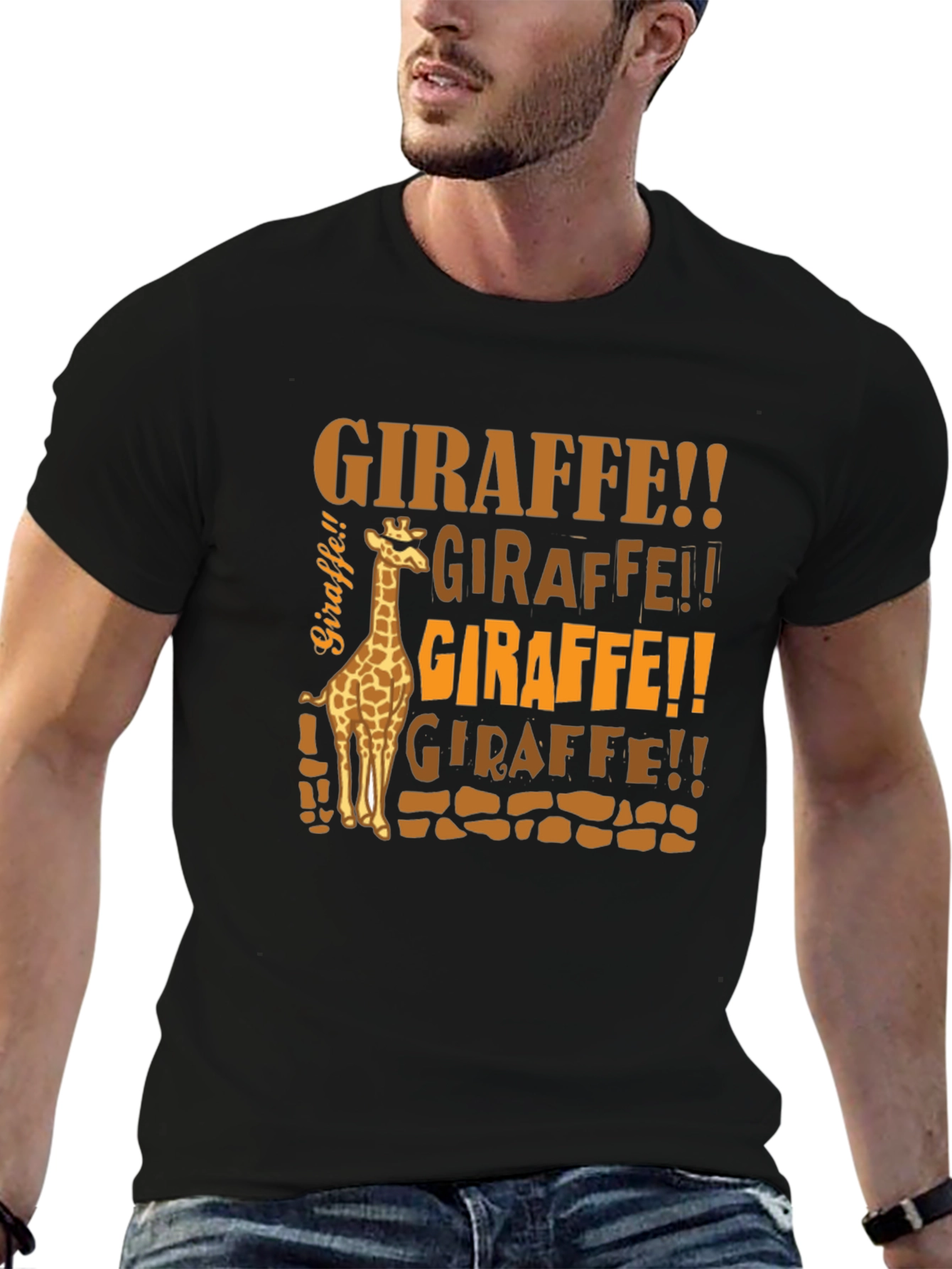 Giraffe Graphic Tee - Fun Animal Print T-Shirt