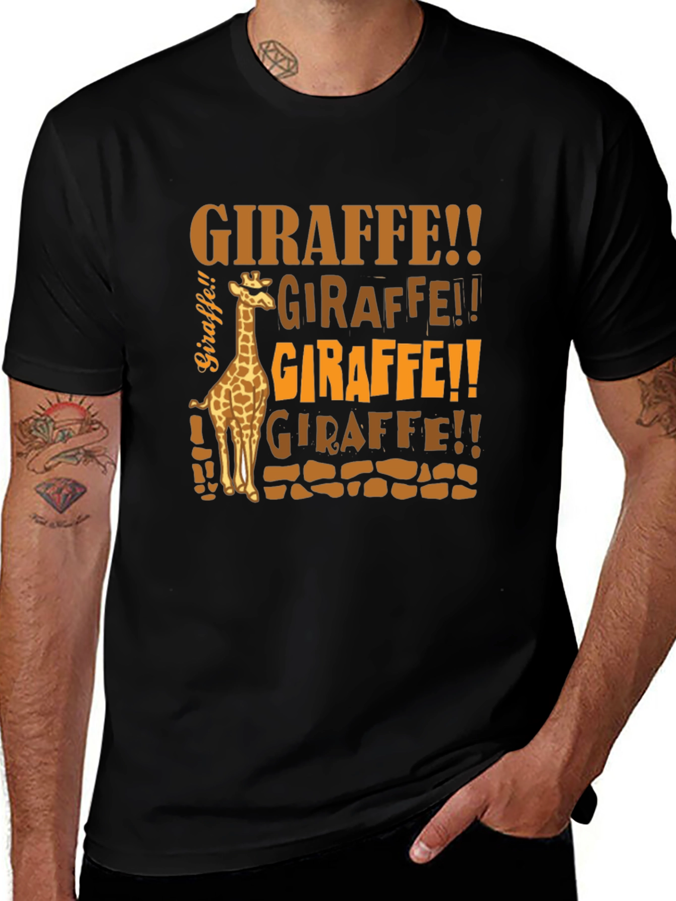 Giraffe Graphic Tee - Fun Animal Print T-Shirt