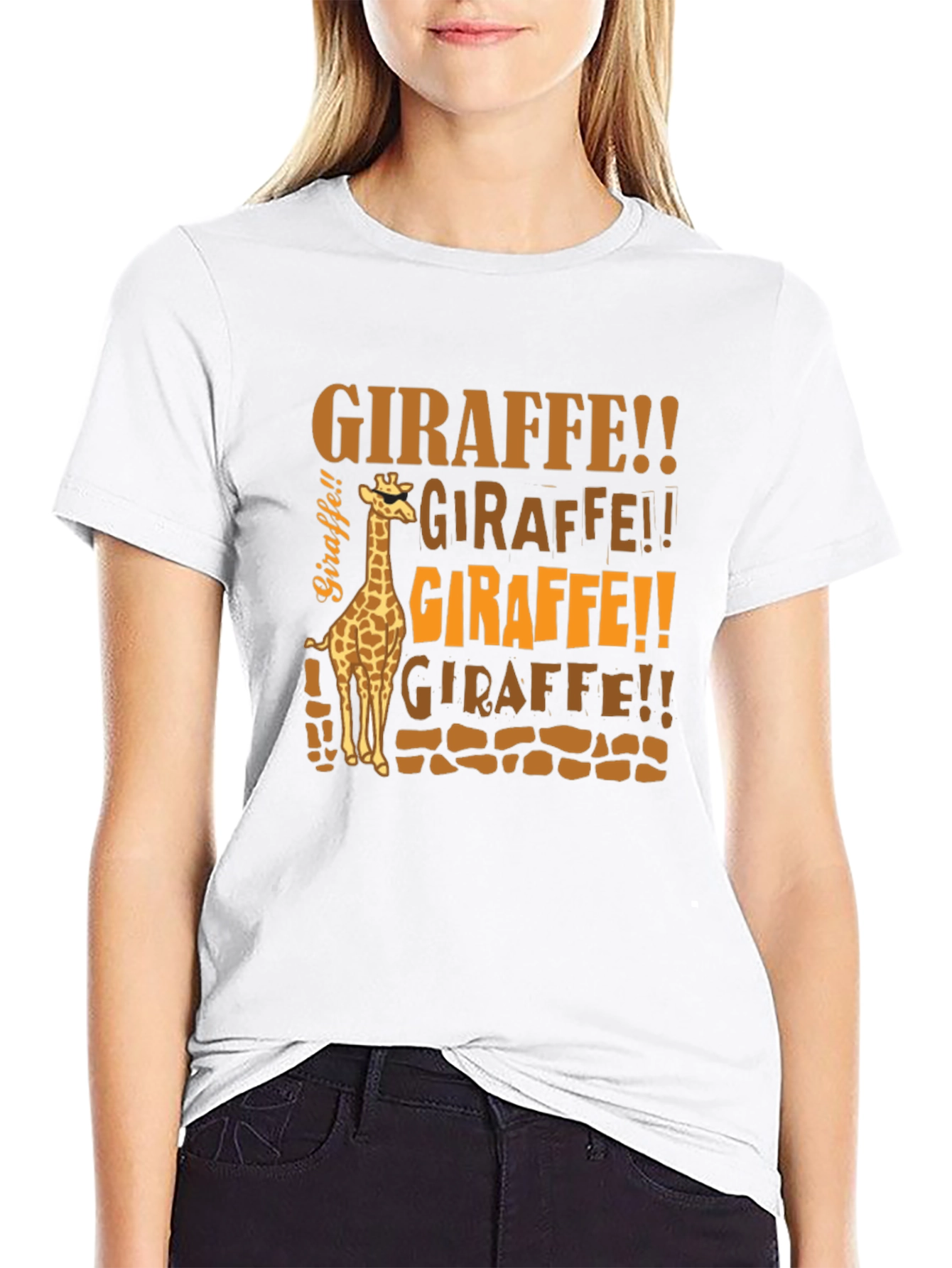 Giraffe Graphic Tee - Fun Animal Print T-Shirt
