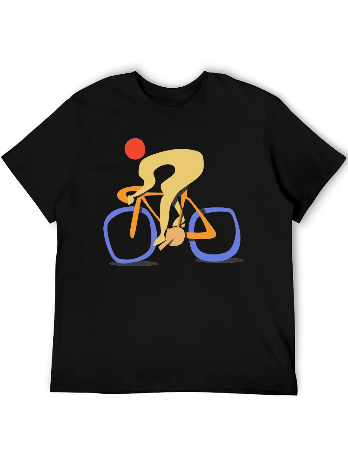 Abstract Cyclist Graphic Tee