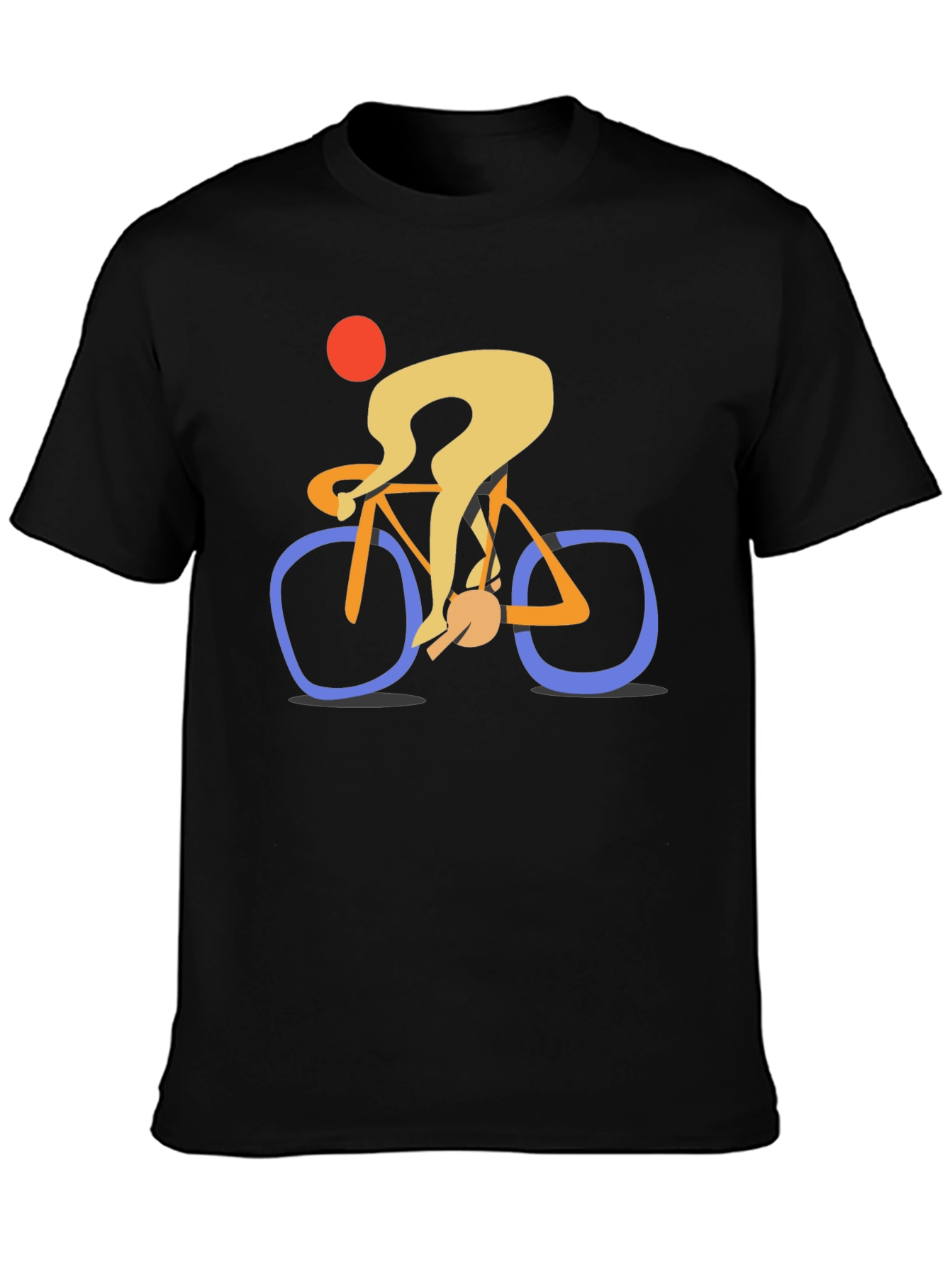 Abstract Cyclist Graphic Tee
