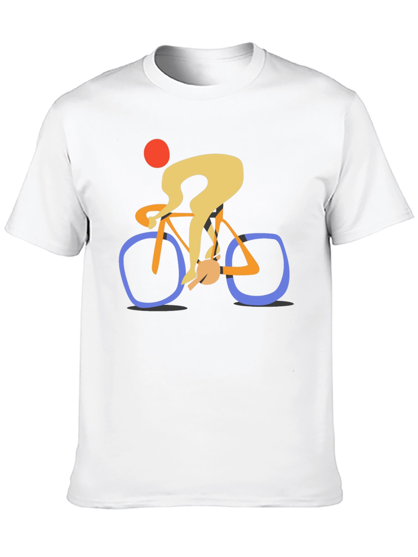Abstract Cyclist Graphic Tee
