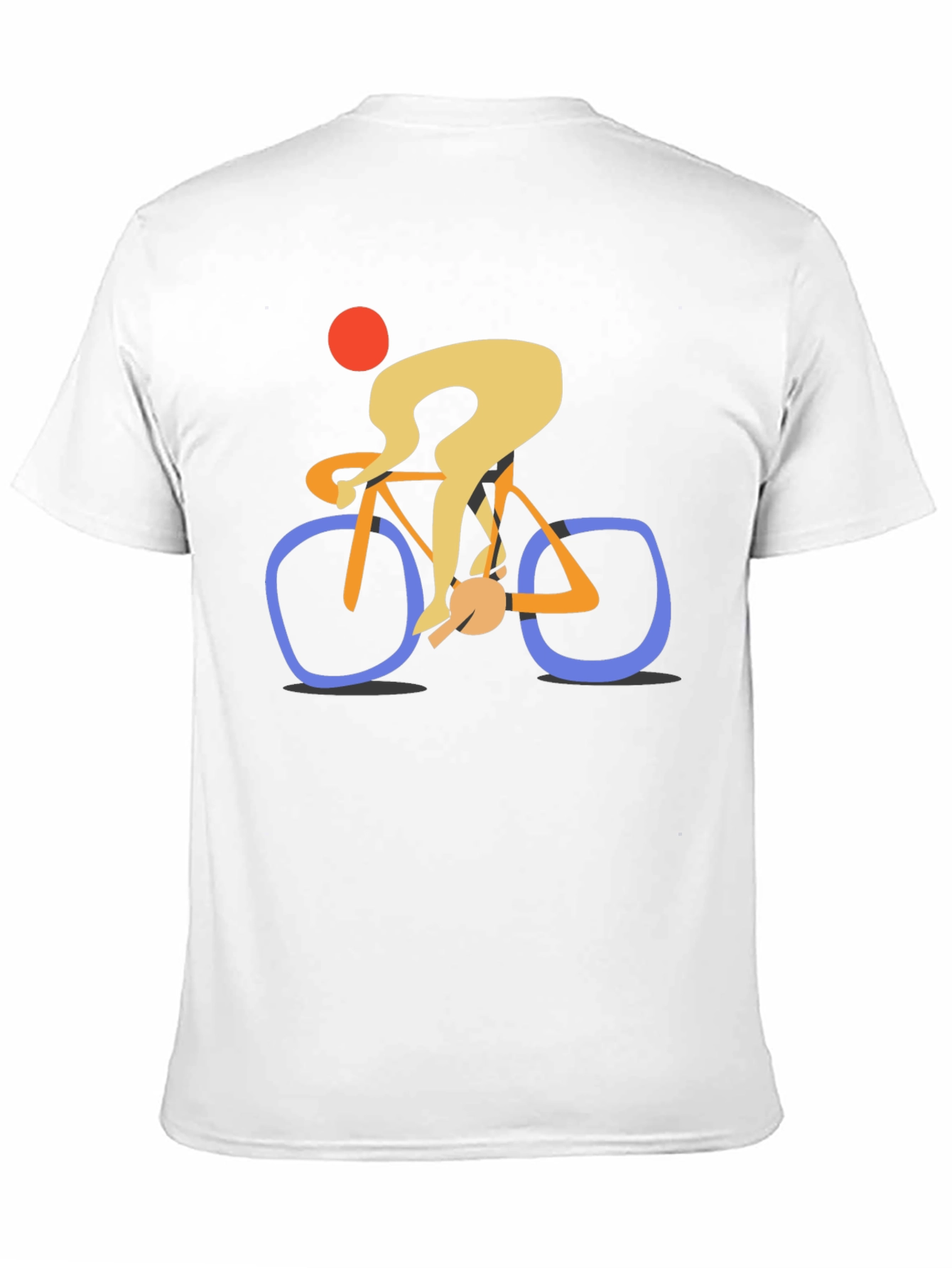 Abstract Cyclist Graphic Tee