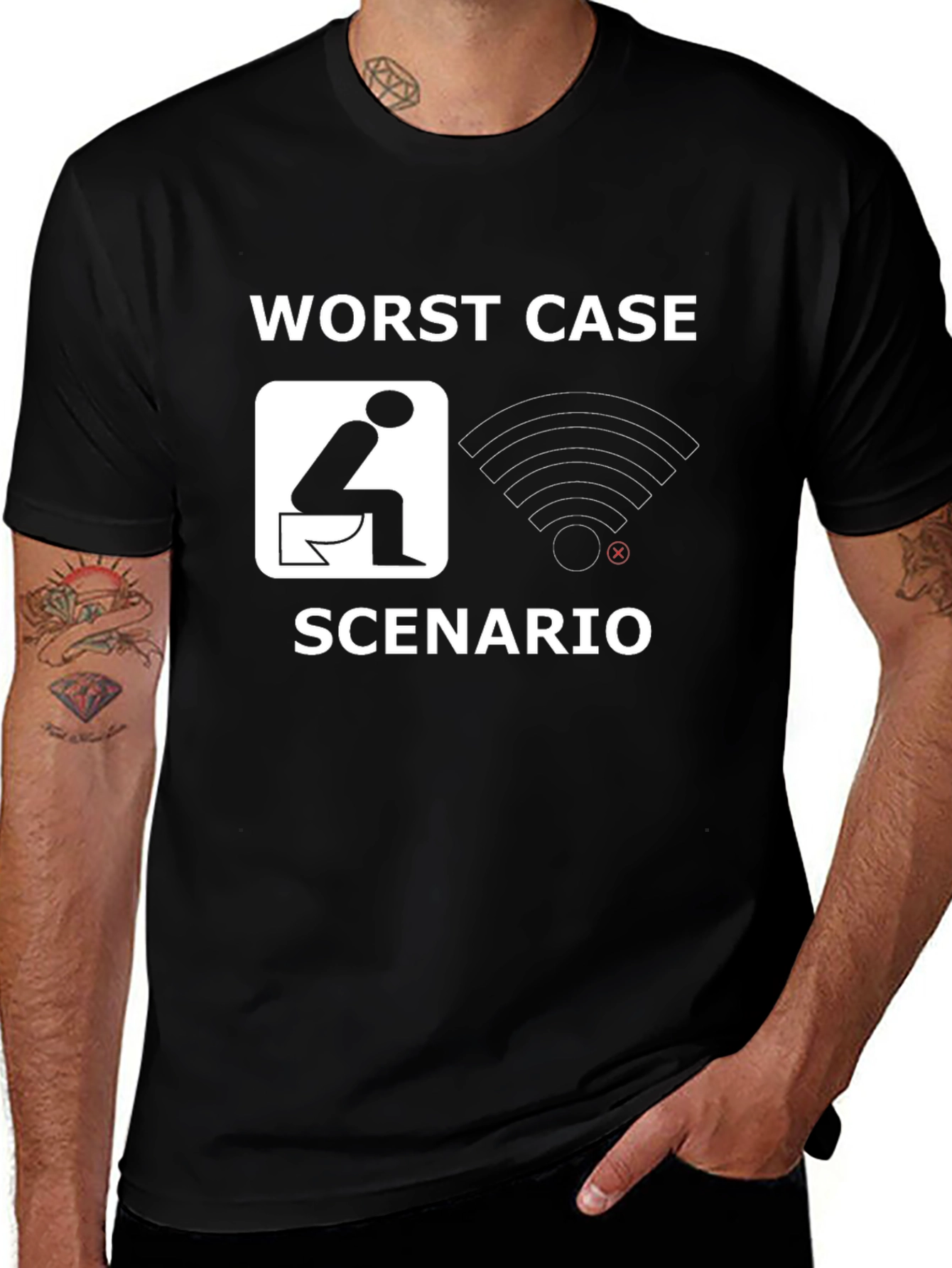 Worst Case Scenario T-Shirt - No WiFi