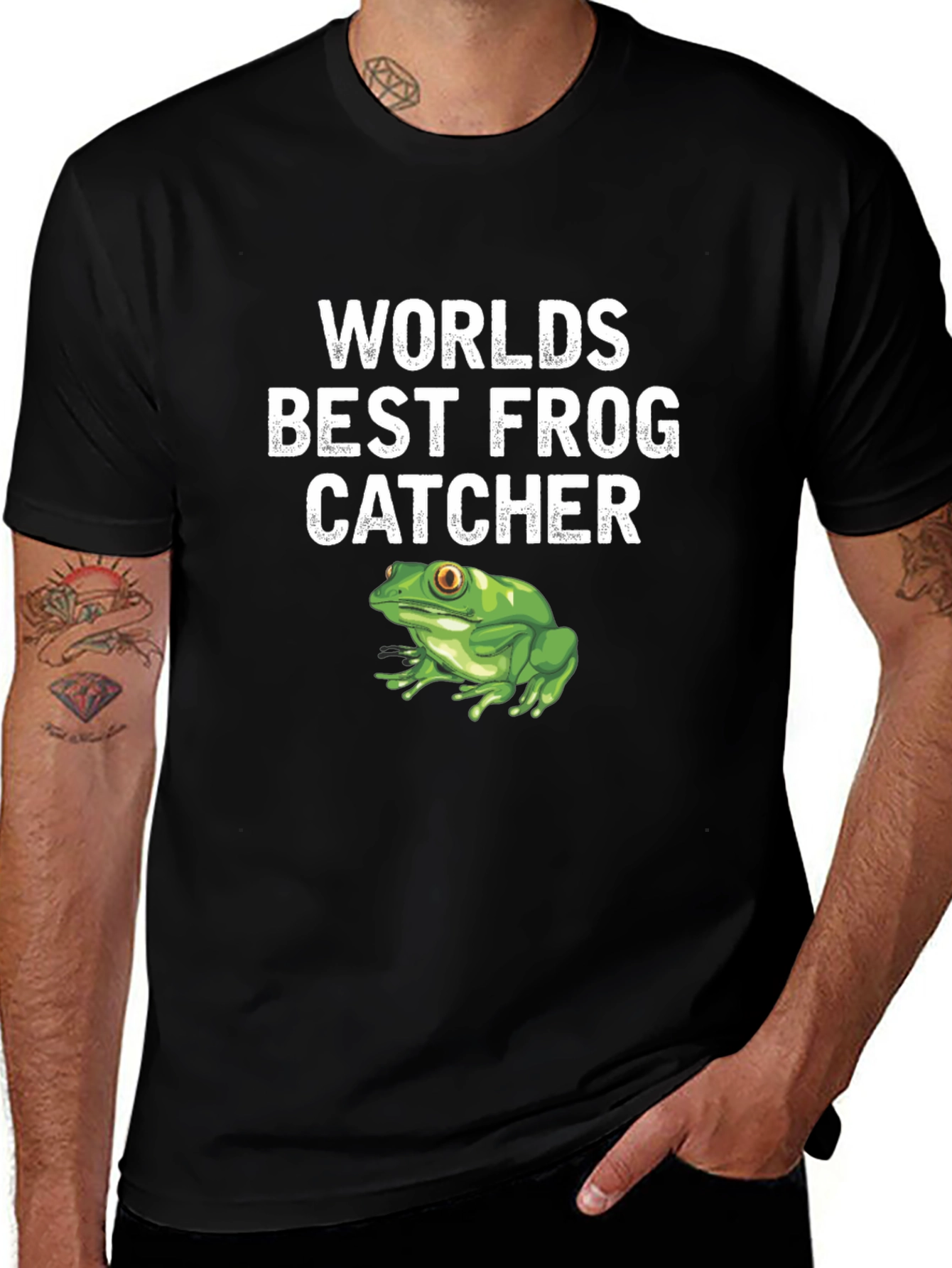 Worlds Best Frog Catcher Graphic T-Shirt