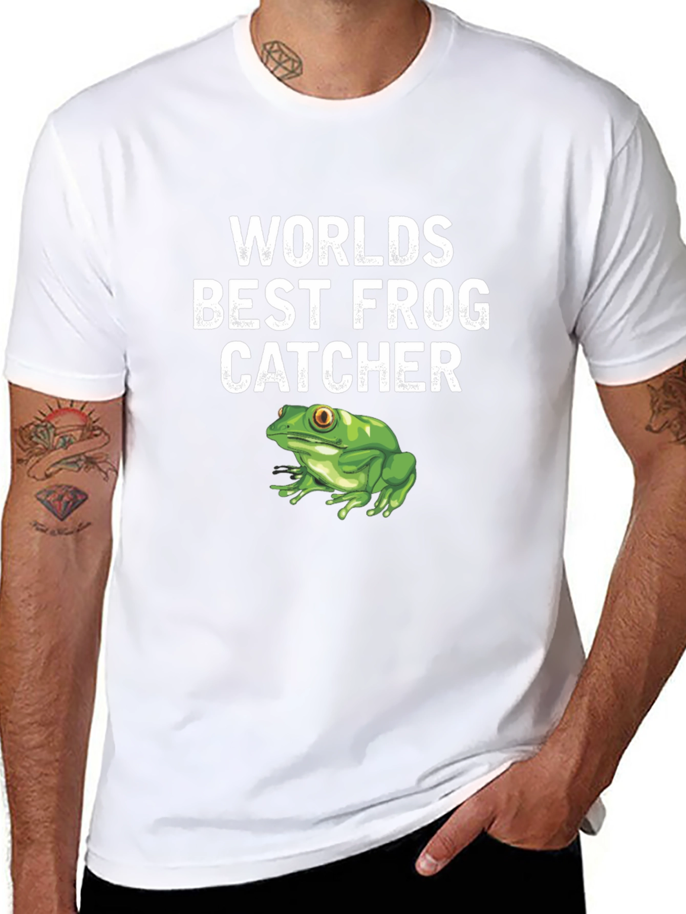 Worlds Best Frog Catcher Graphic T-Shirt
