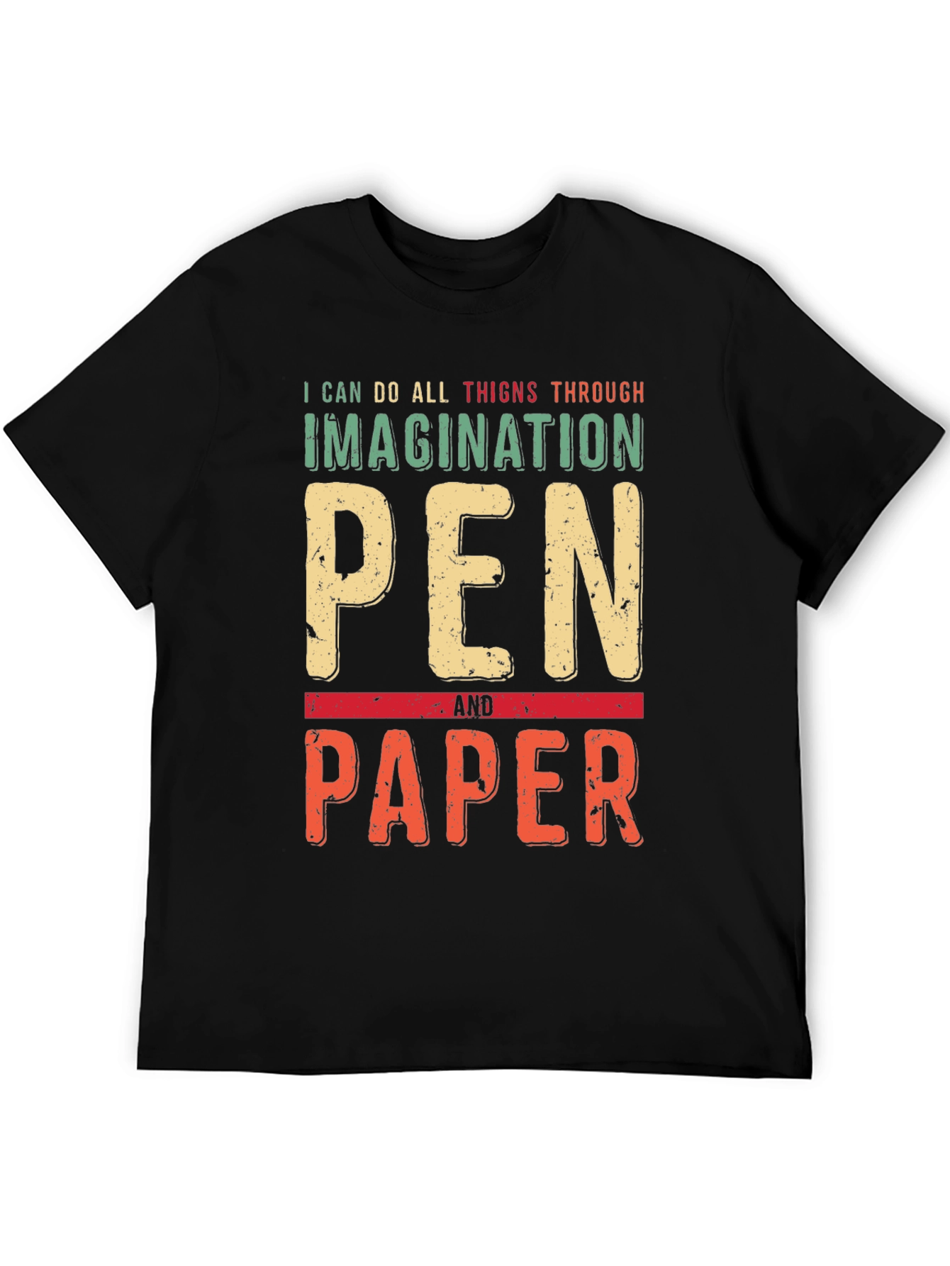 Imagination Pen and Paper Graphic T-Shirt