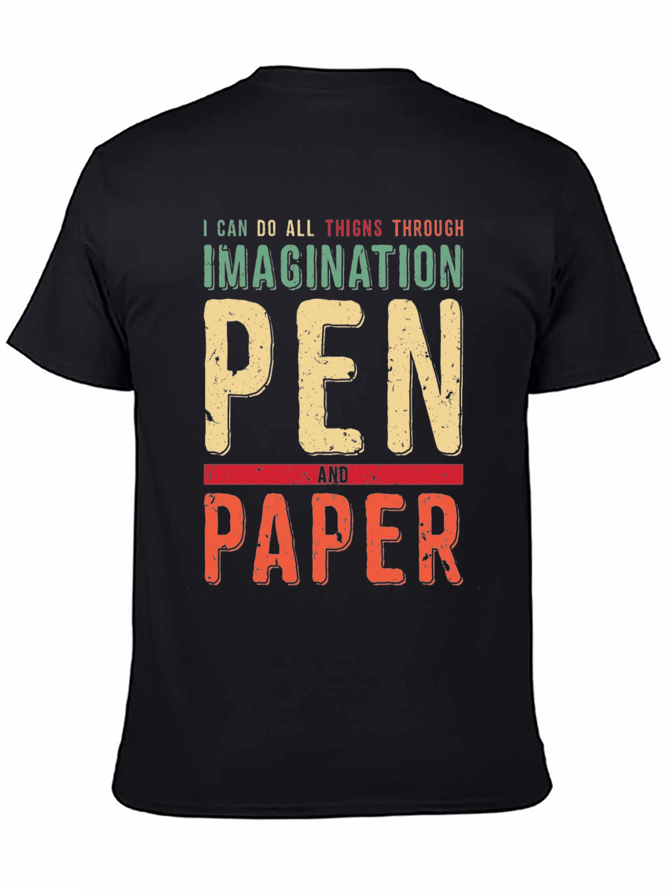 Imagination Pen and Paper Graphic T-Shirt
