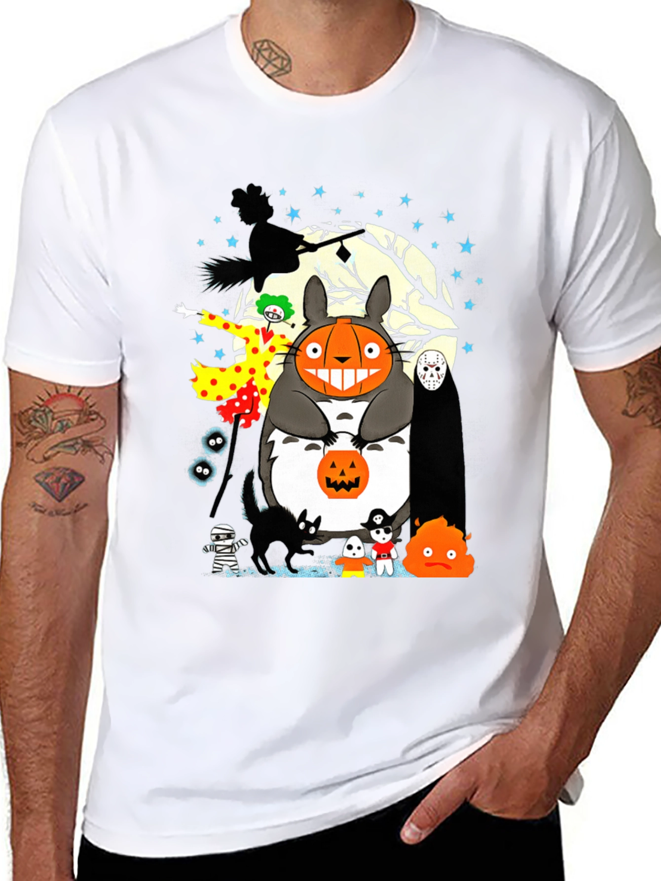 Halloween Totoro Graphic Tee