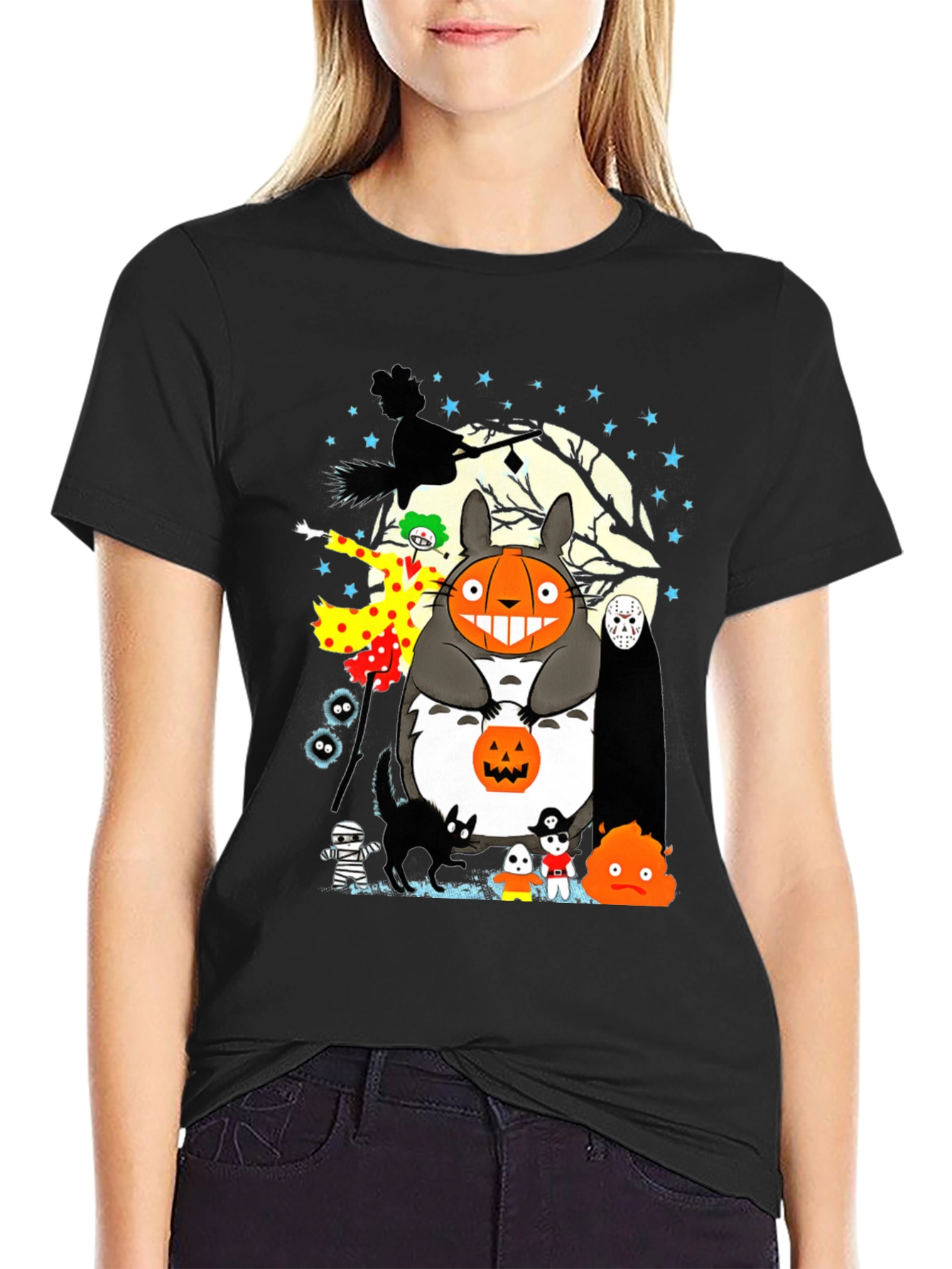 Halloween Totoro Graphic Tee