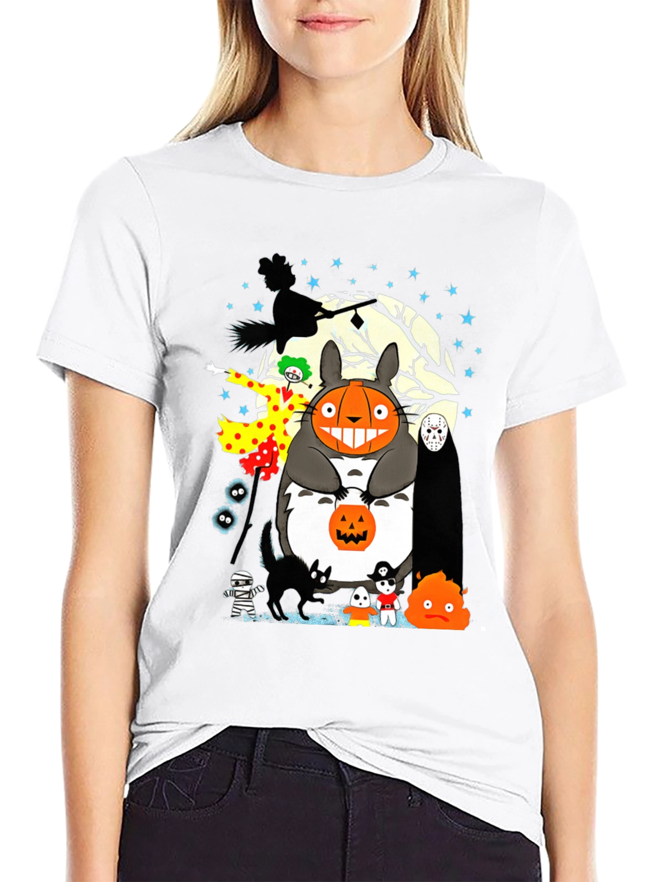 Halloween Totoro Graphic Tee