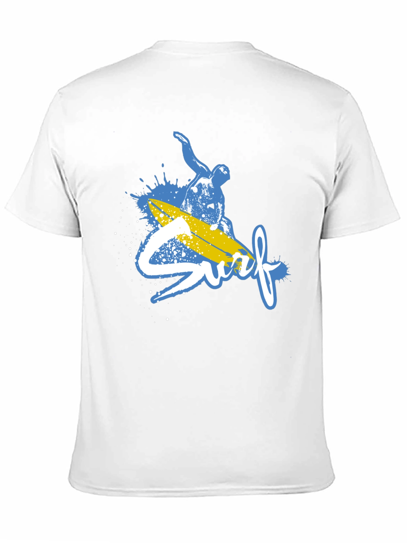 Surfs Up Graphic Tee - Black Cotton T-Shirt