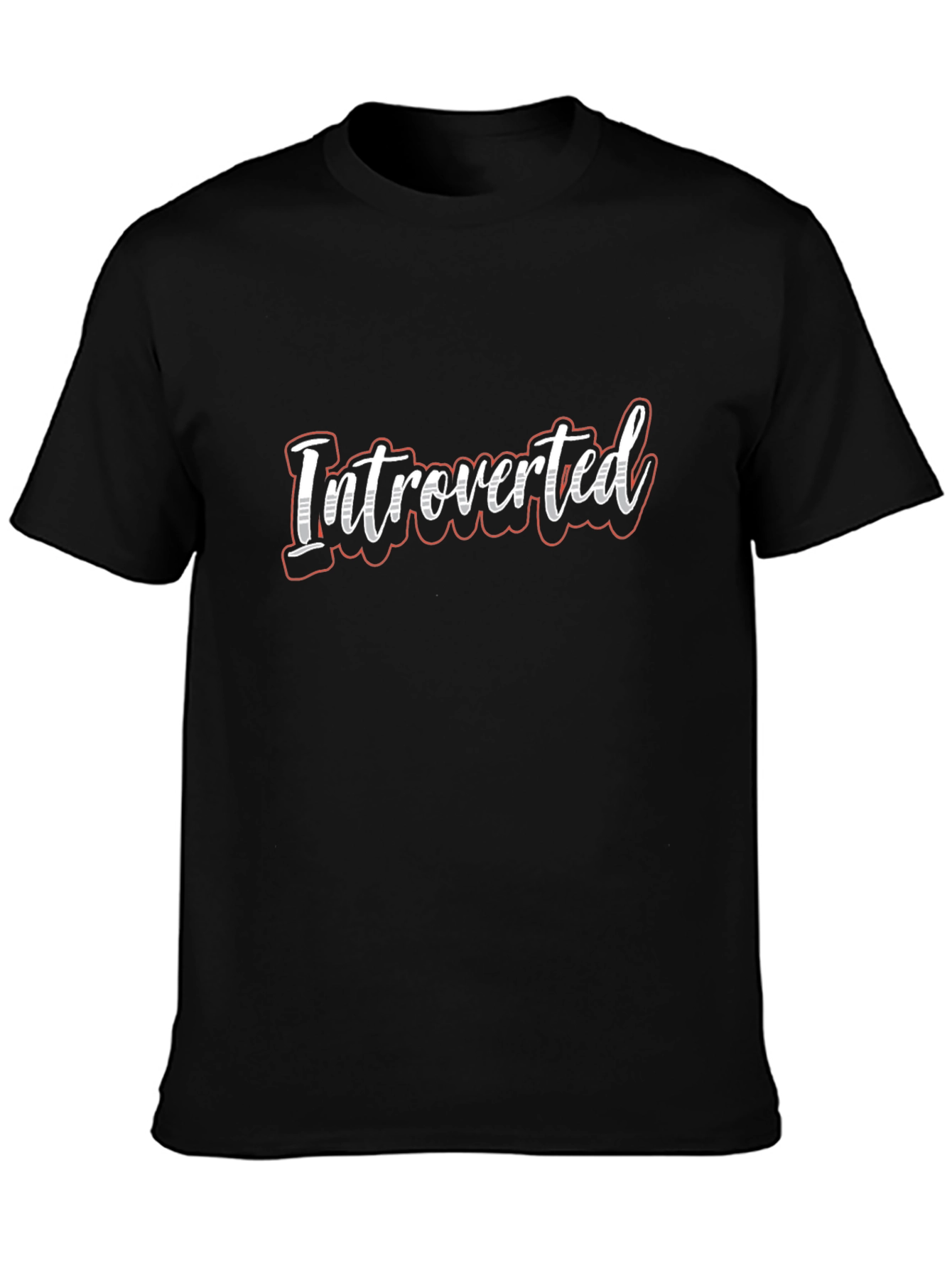 Introverted T-Shirt - Soft Cotton Blend Casual Tee